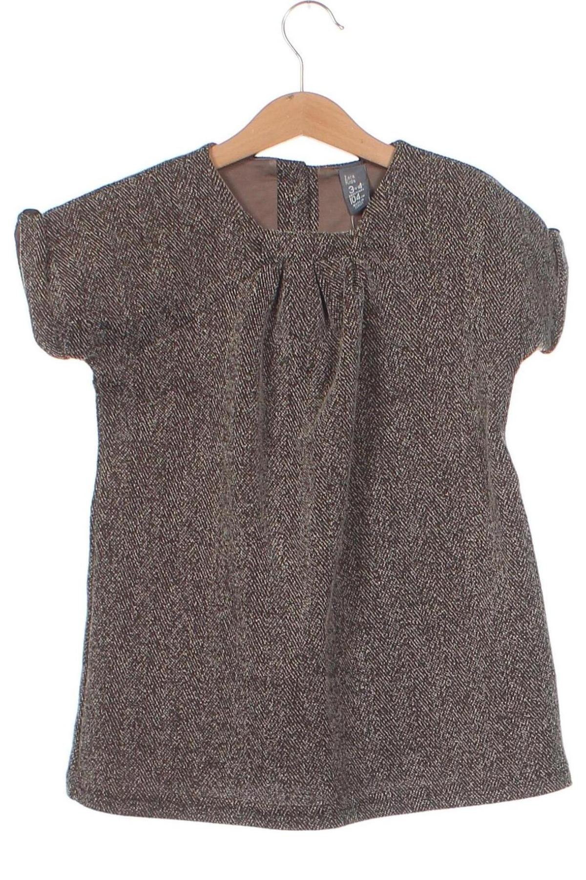 Kinderkleid Zara Kids, Größe 3-4y/ 104-110 cm, Farbe Grau, Preis € 17,39