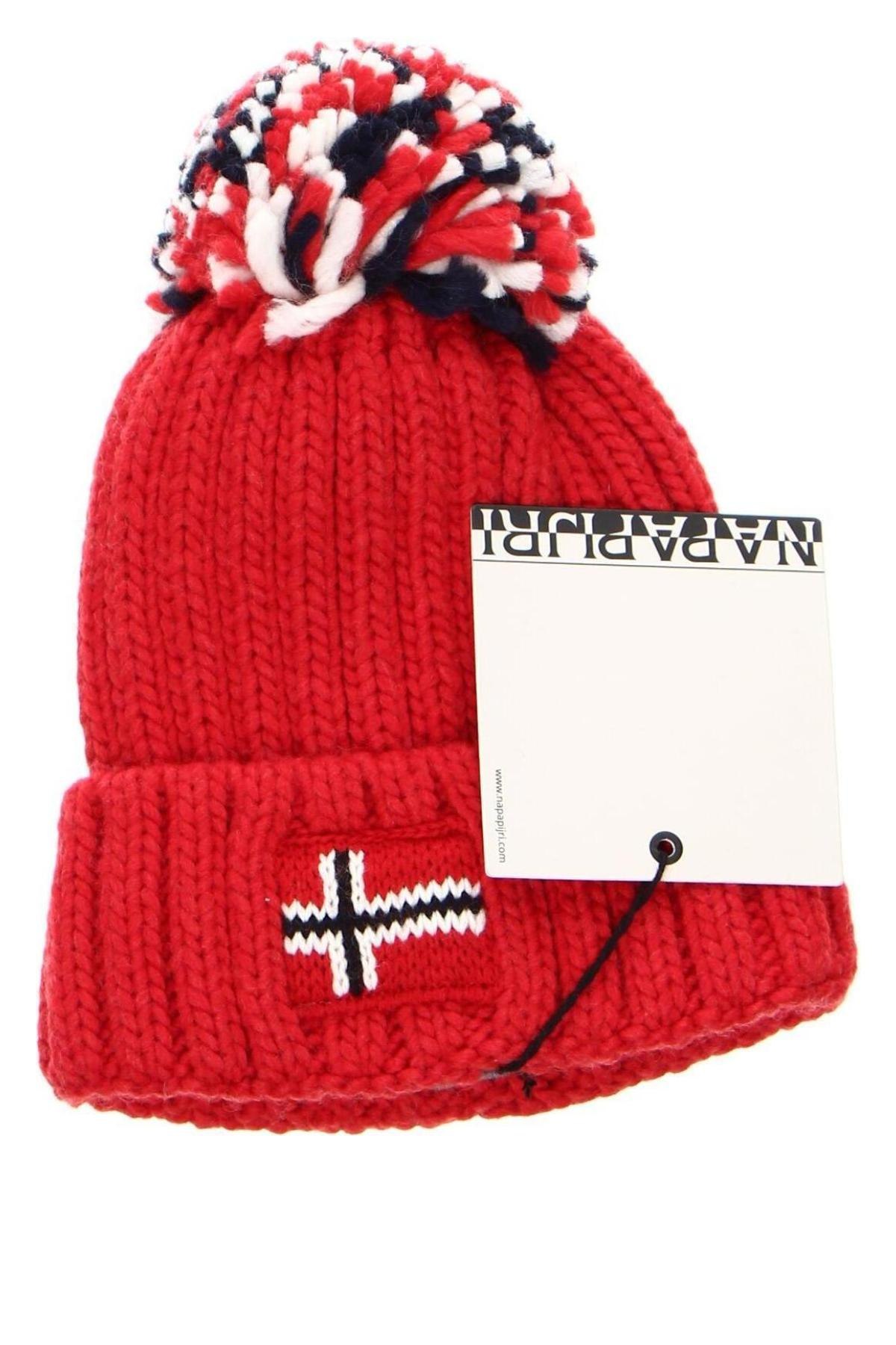Детска шапка Napapijri, Цвят Червен, Цена 68,00 лв.