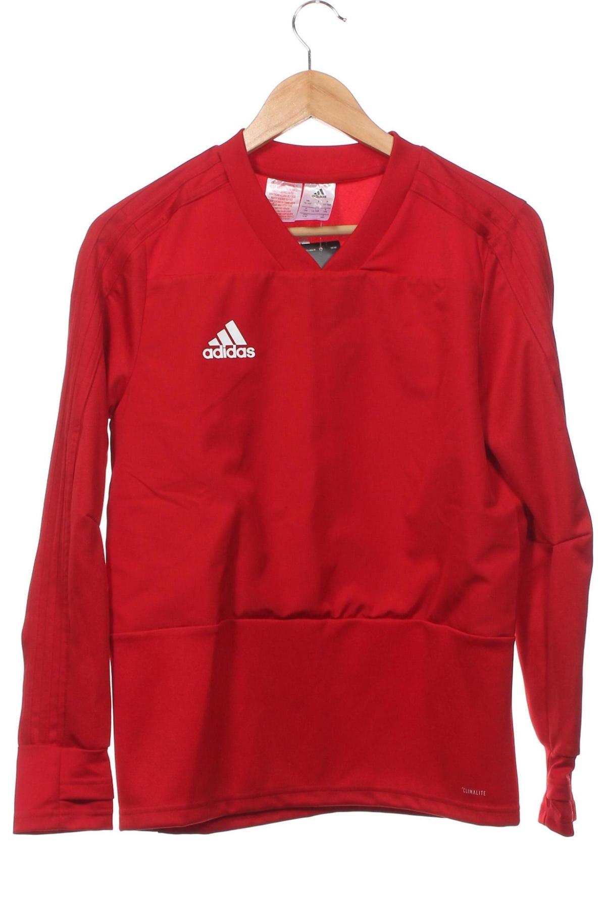 Bluză sport pentru copii Adidas, Mărime 12-13y/ 158-164 cm, Culoare Roșu, Preț 124,21 Lei