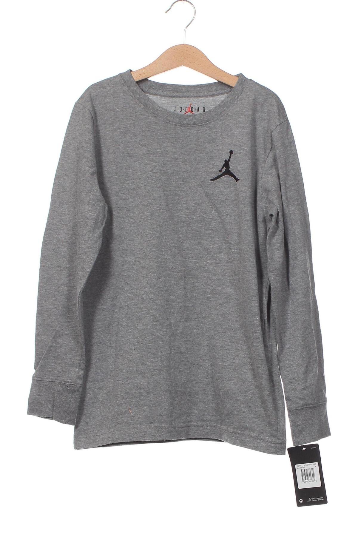 Kinder Sportbluse Air Jordan Nike, Größe 10-11y/ 146-152 cm, Farbe Grau, Preis 22,96 €