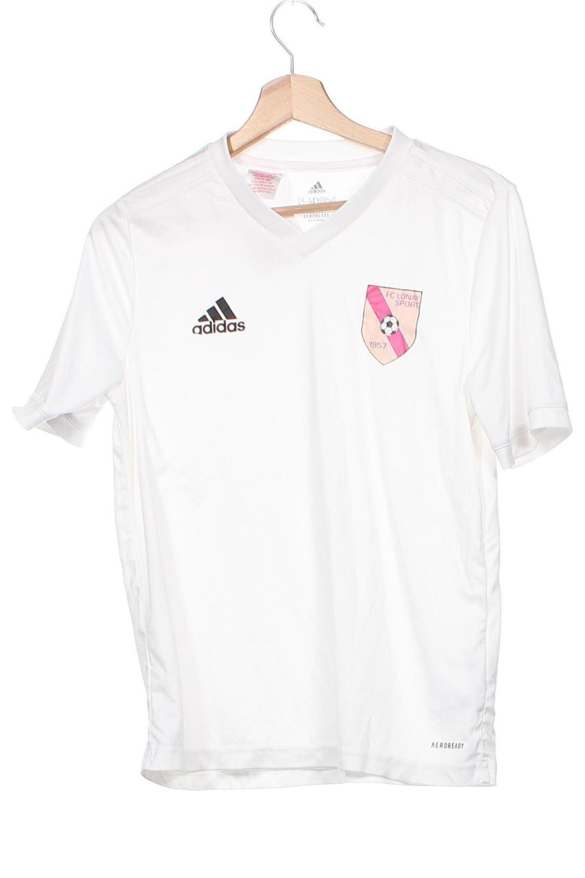 Παιδικό μπλουζάκι Adidas, Μέγεθος 12-13y/ 158-164 εκ., Χρώμα Λευκό, Τιμή 17,45 €