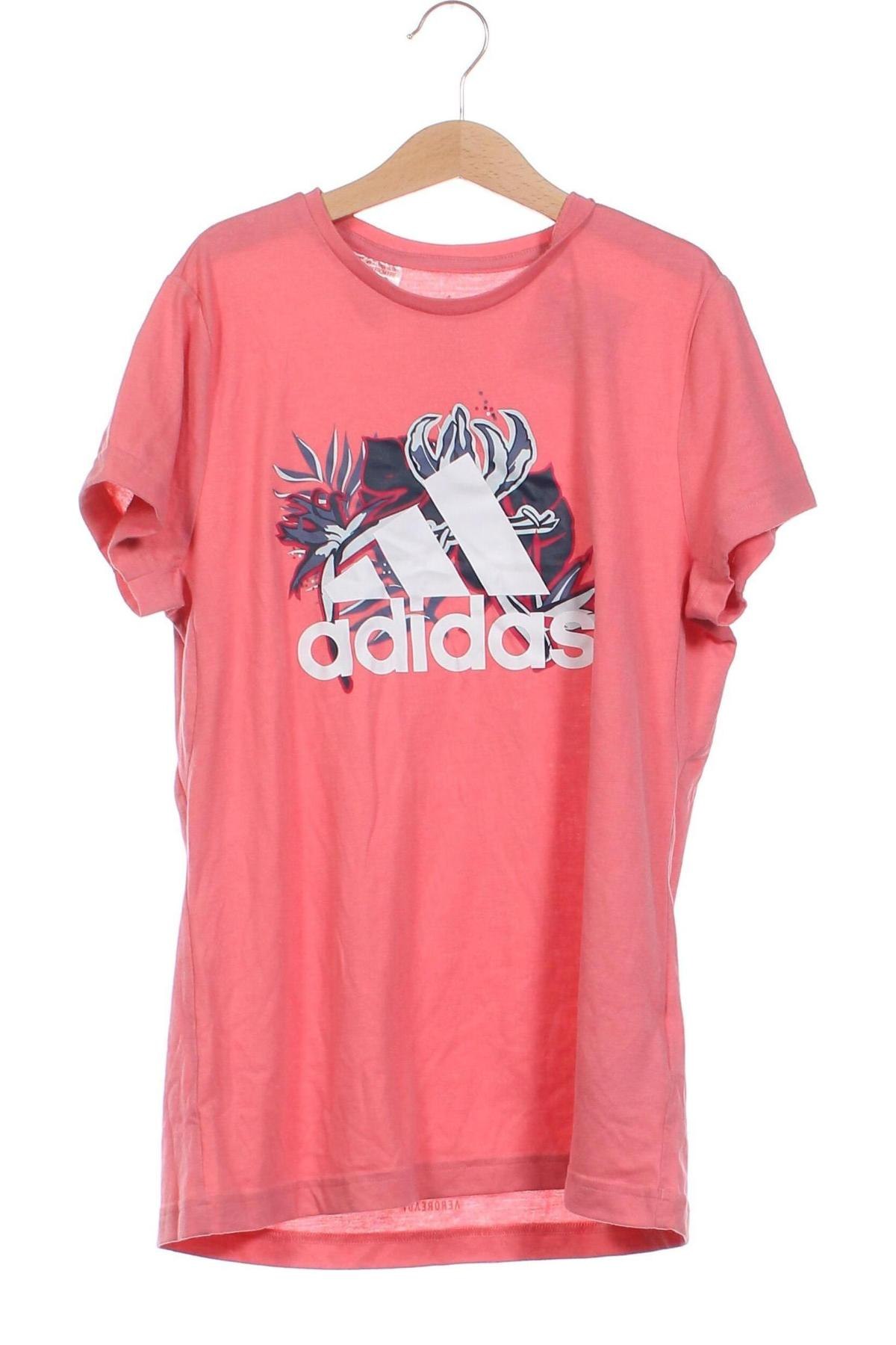 Kinder T-Shirt Adidas, Größe 15-18y/ 170-176 cm, Farbe Rosa, Preis 15,31 €
