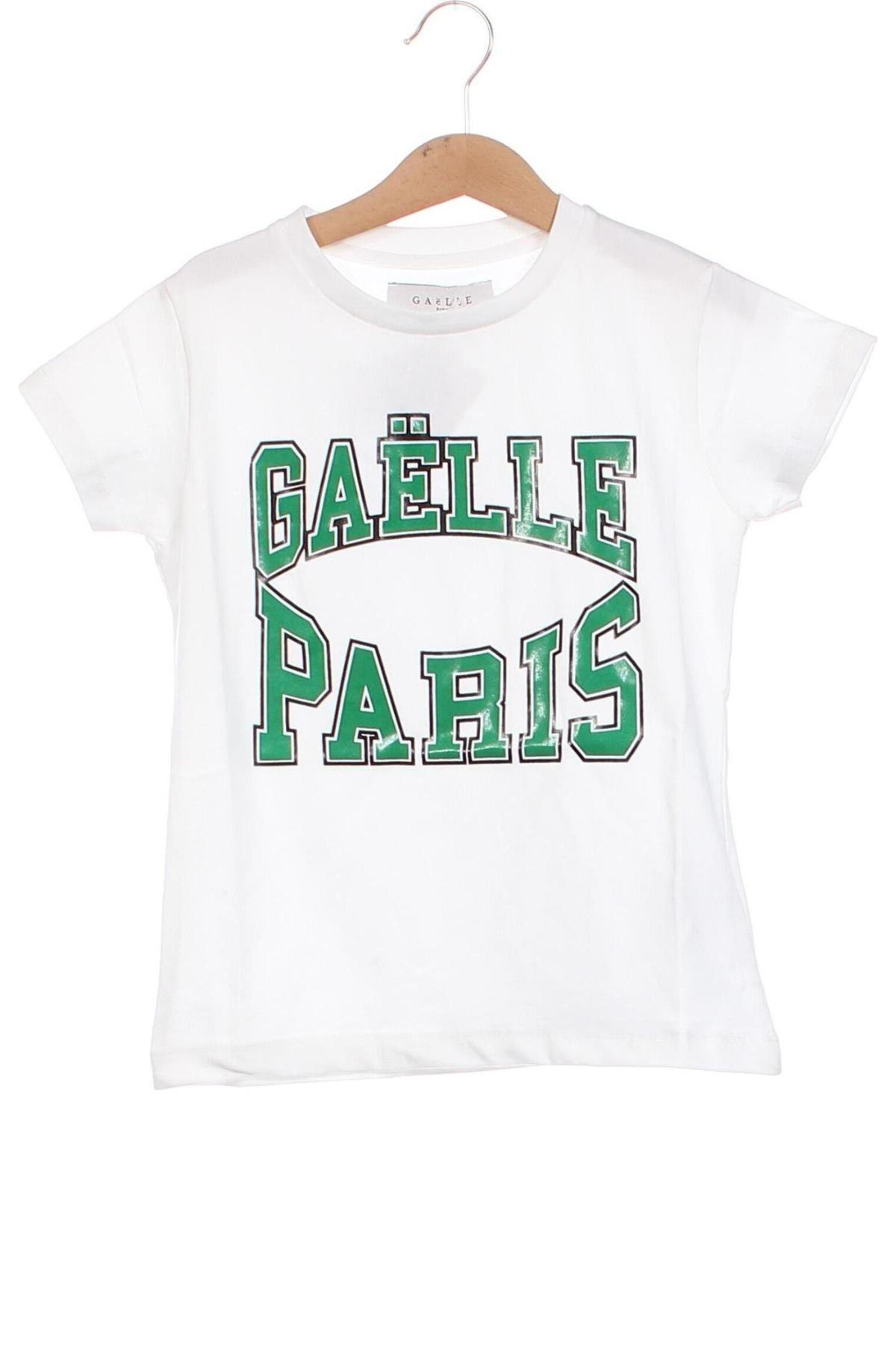 Dziecięcy T-shirt Gaelle Paris, Rozmiar 7-8y/ 128-134 cm, Kolor Biały, Cena 80,98 zł