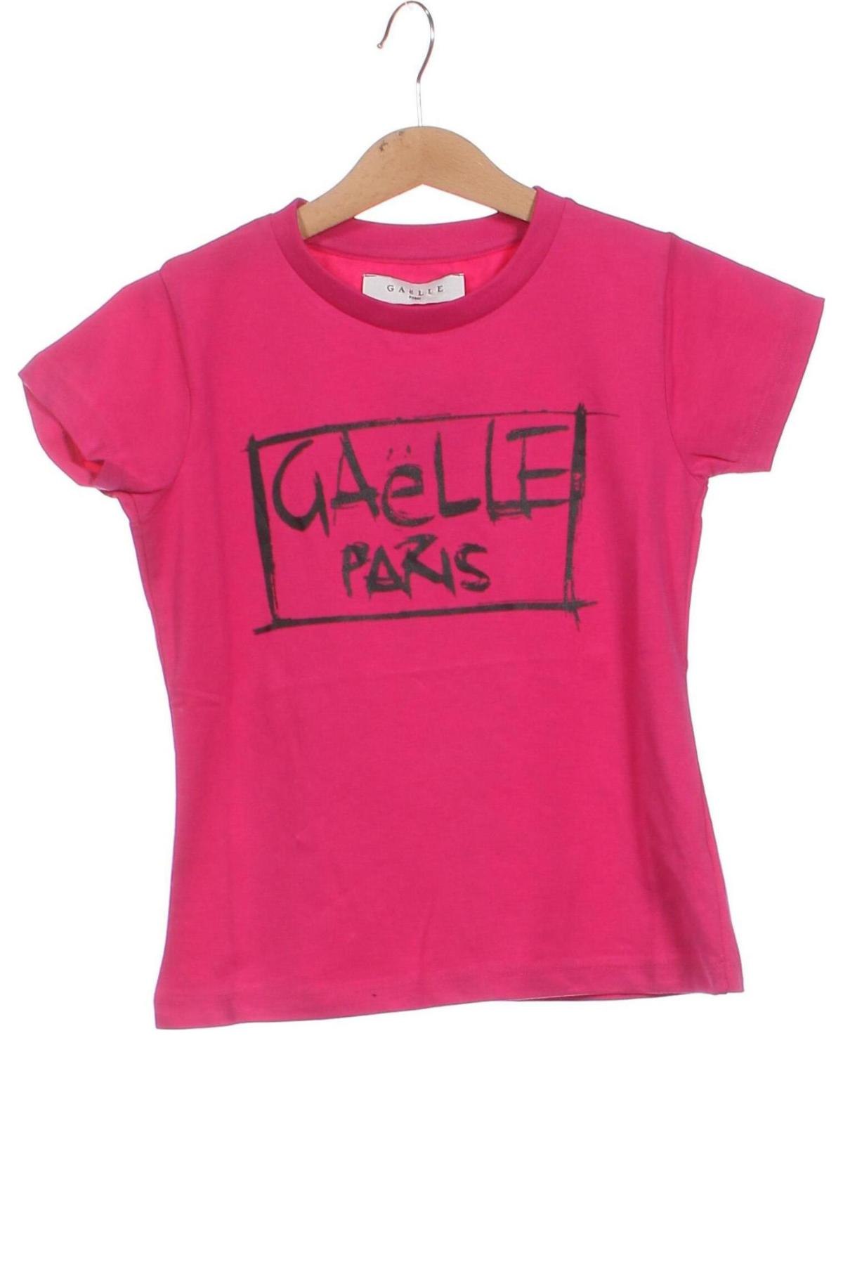 Детска тениска Gaelle Paris, Размер 7-8y/ 128-134 см, Цвят Розов, Цена 16,17 лв.