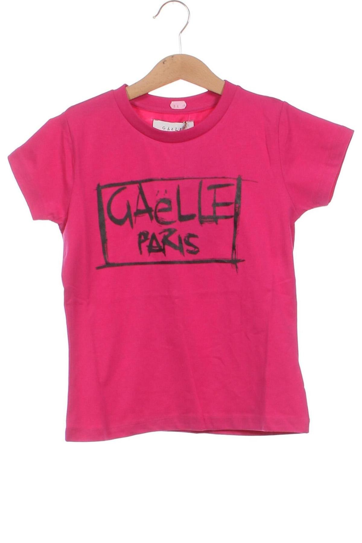 Dziecięcy T-shirt Gaelle Paris, Rozmiar 7-8y/ 128-134 cm, Kolor Różowy, Cena 48,33 zł