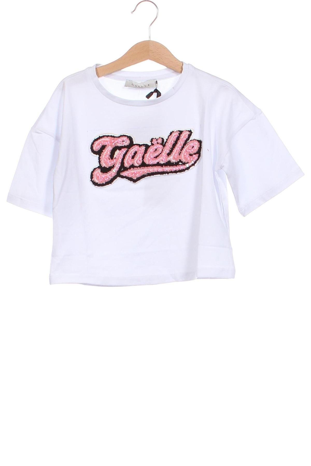 Kinder T-Shirt Gaelle Paris, Größe 7-8y/ 128-134 cm, Farbe Weiß, Preis 12,60 €