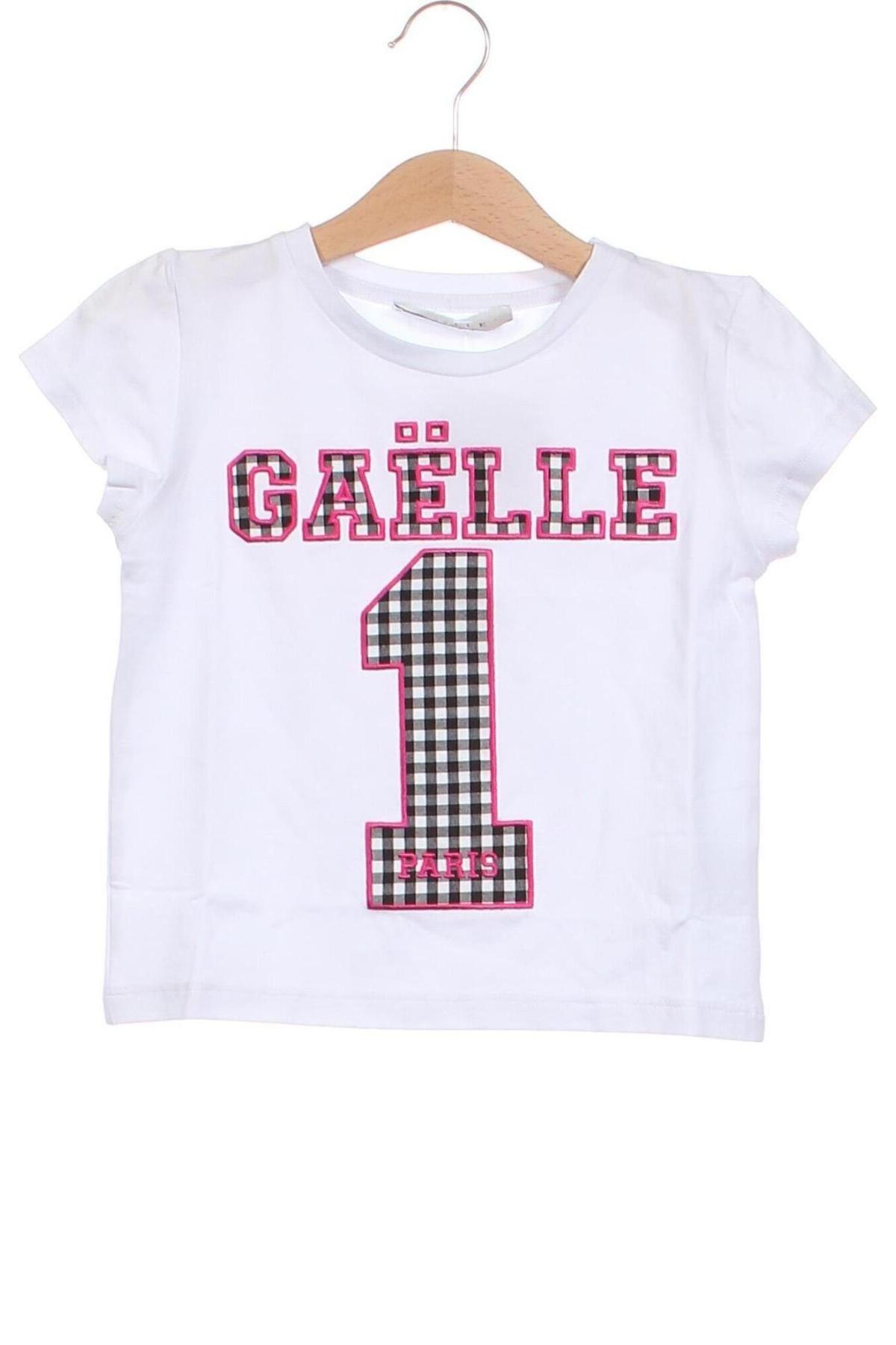 Kinder T-Shirt Gaelle Paris, Größe 3-4y/ 104-110 cm, Farbe Weiß, Preis 10,10 €