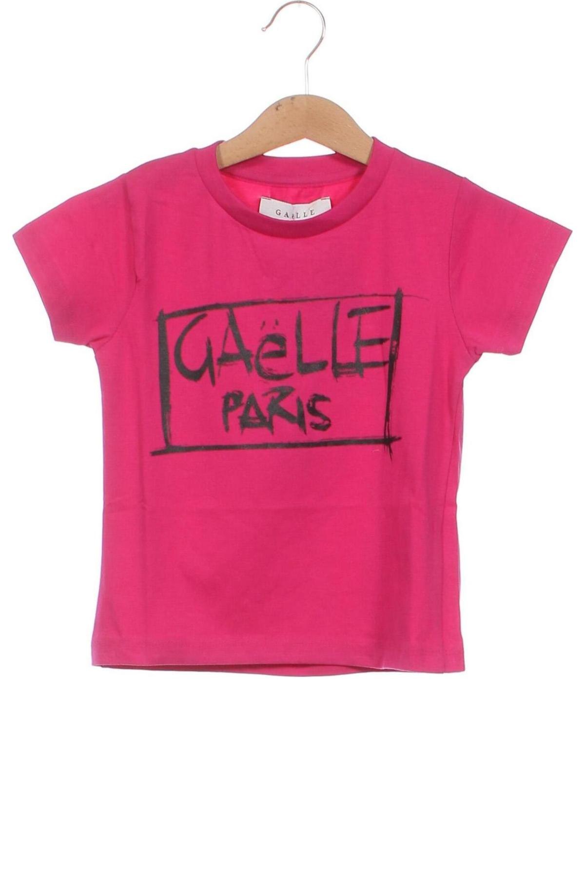 Детска тениска Gaelle Paris, Размер 3-4y/ 104-110 см, Цвят Черен, Цена 16,17 лв.