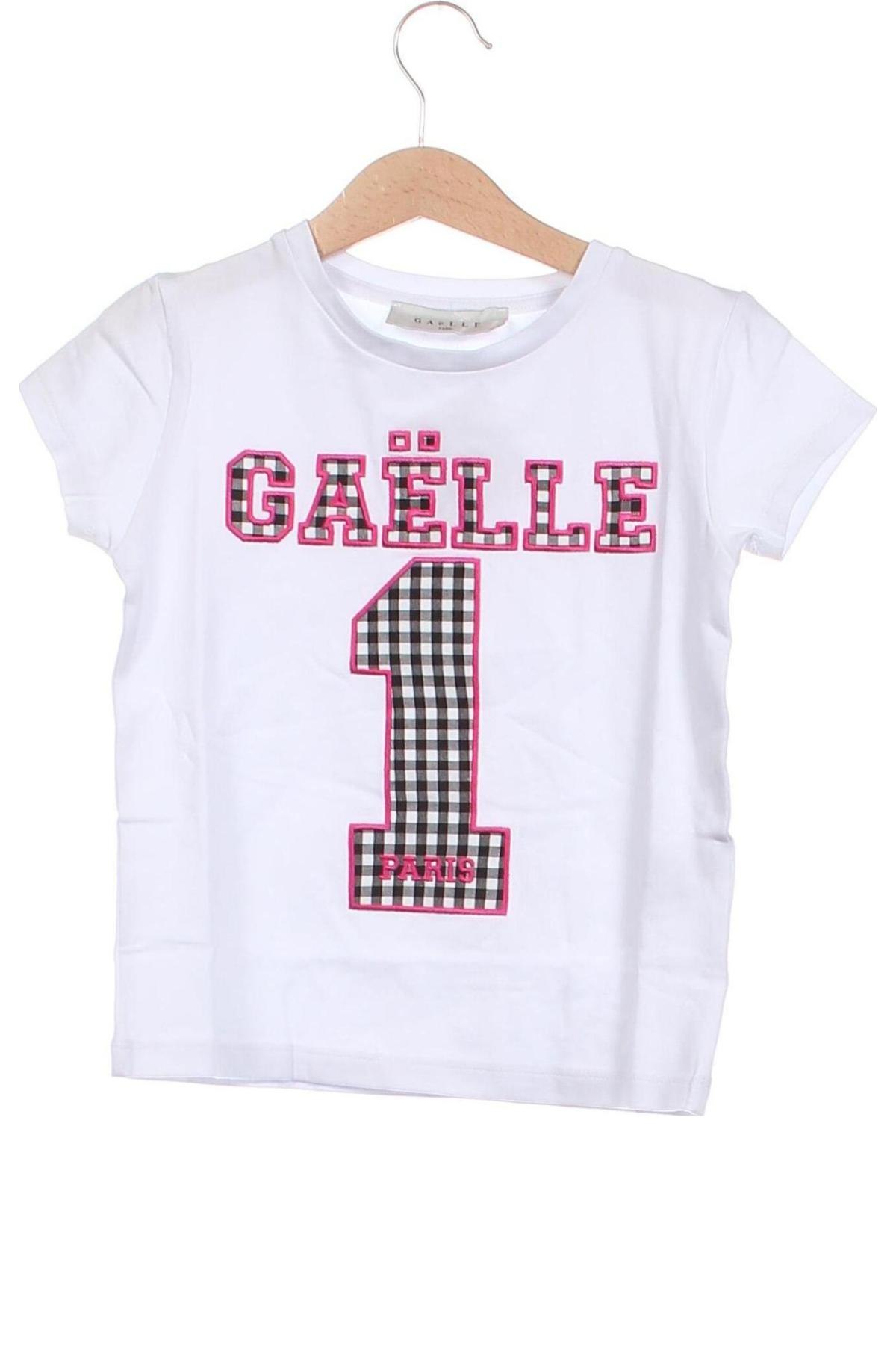 Dziecięcy T-shirt Gaelle Paris, Rozmiar 5-6y/ 116-122 cm, Kolor Biały, Cena 68,66 zł
