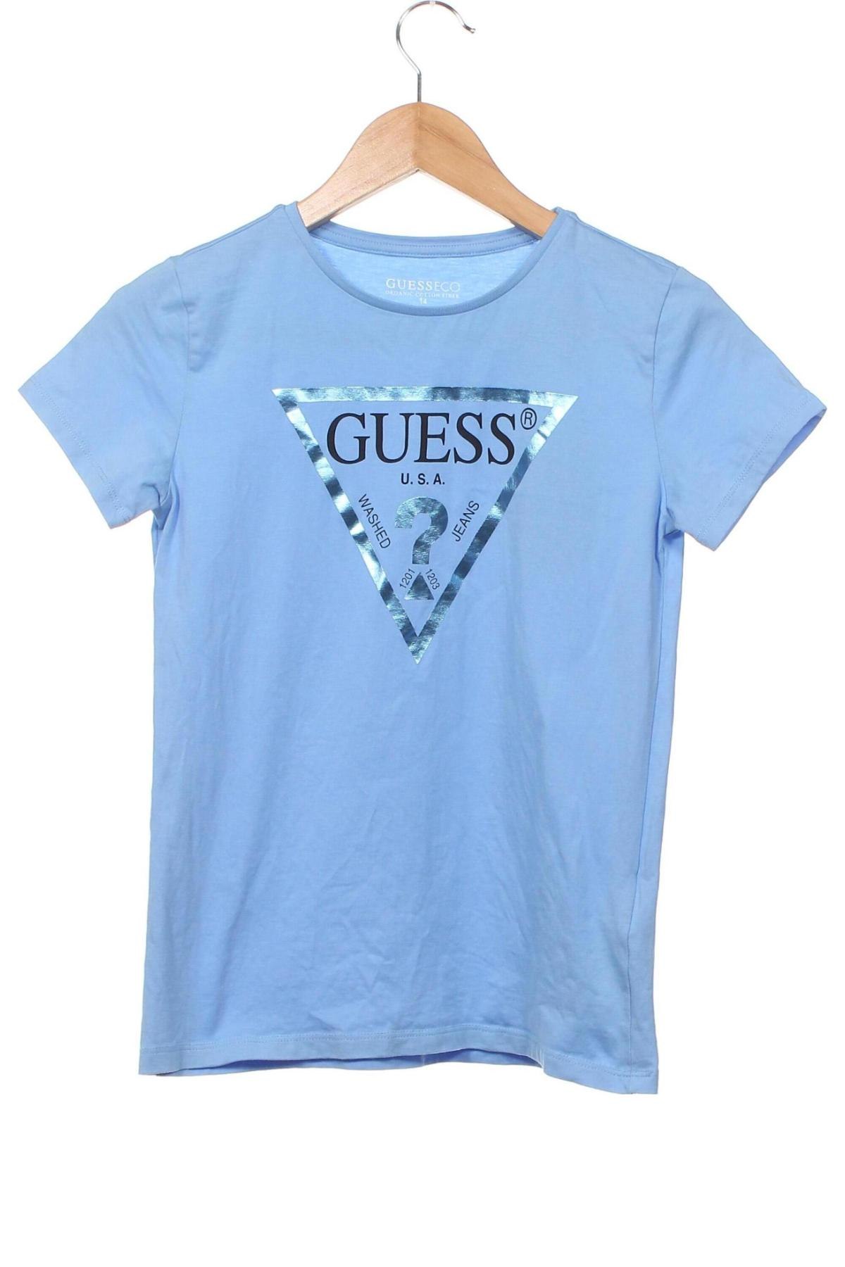 Kinder T-Shirt Guess, Größe 11-12y/ 152-158 cm, Farbe Blau, Preis 20,62 €