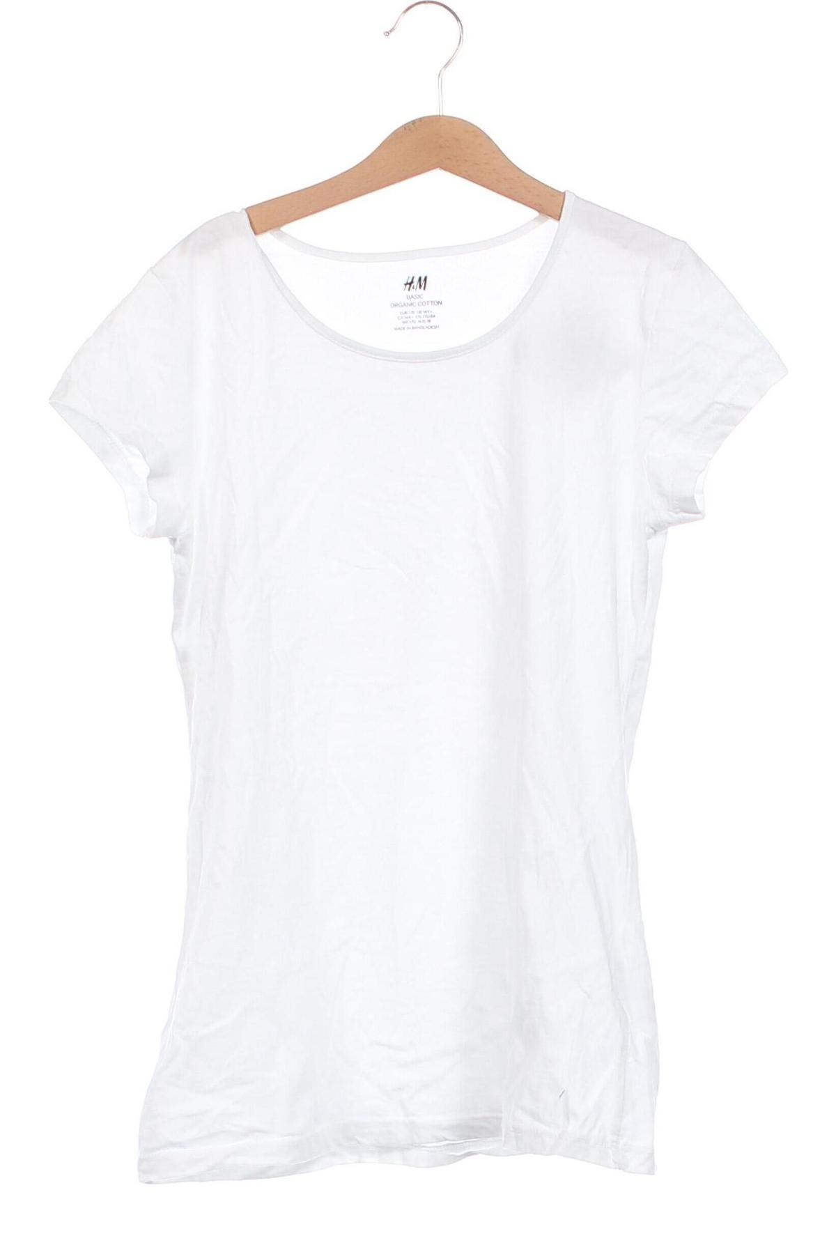 Tricou pentru copii H&M, Mărime 14-15y/ 168-170 cm, Culoare Alb, Preț 78,95 Lei