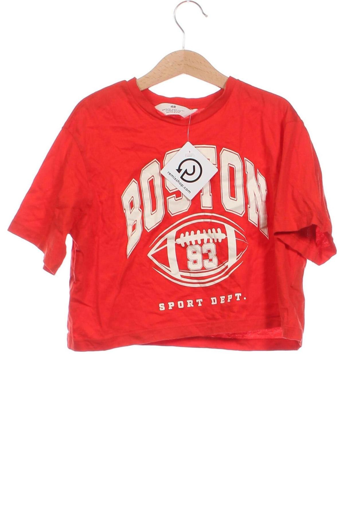 Kinder T-Shirt H&M, Größe 8-9y/ 134-140 cm, Farbe Rot, Preis 6,96 €