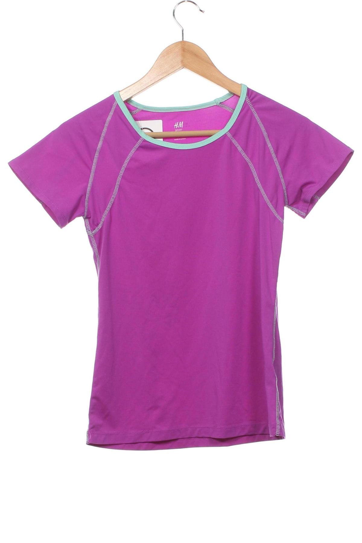 Kinder T-Shirt H&M Sport, Größe 12-13y/ 158-164 cm, Farbe Lila, Preis 7,01 €