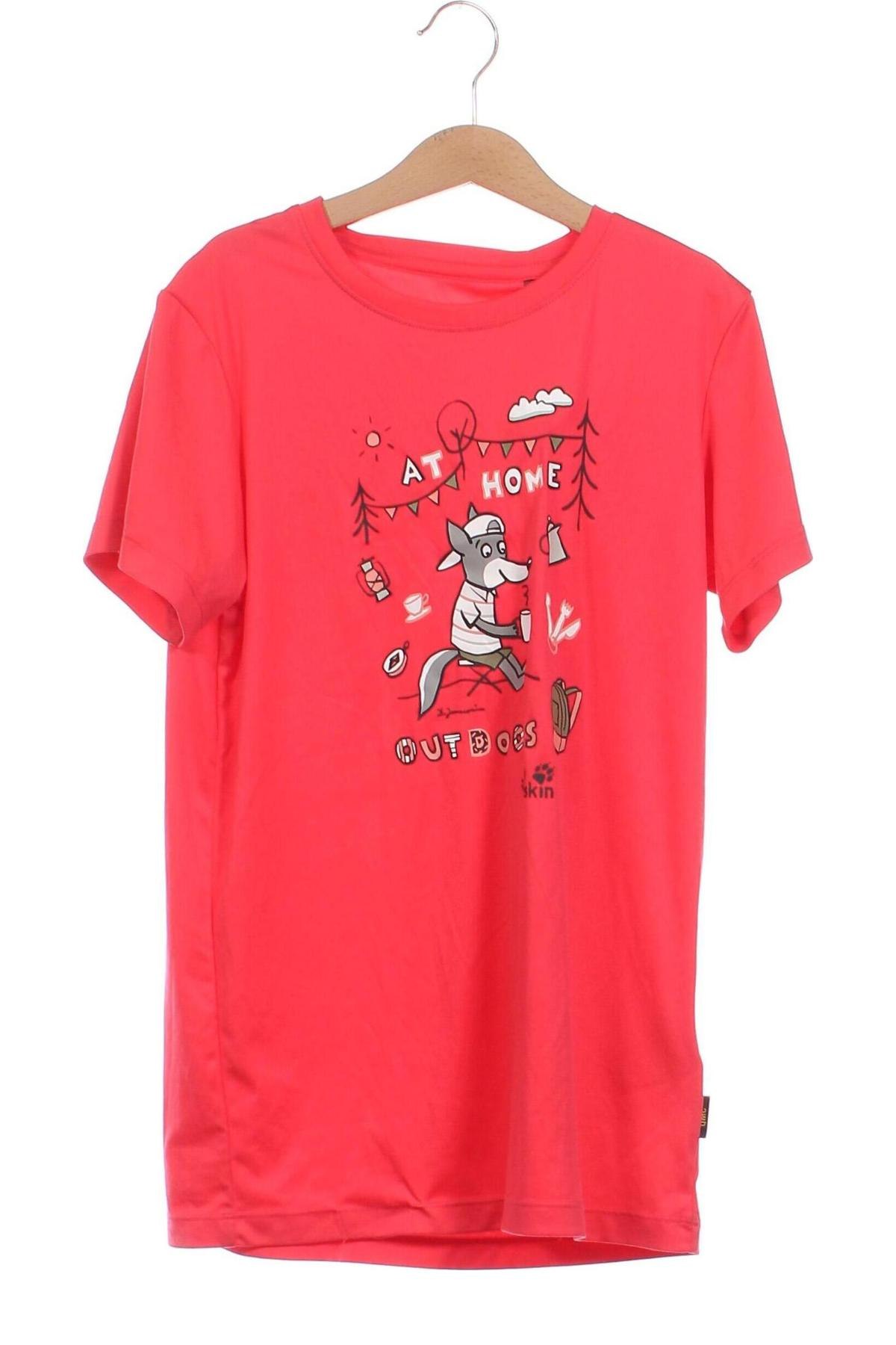 Kinder T-Shirt Jack Wolfskin, Größe 11-12y/ 152-158 cm, Farbe Rot, Preis 16,70 €