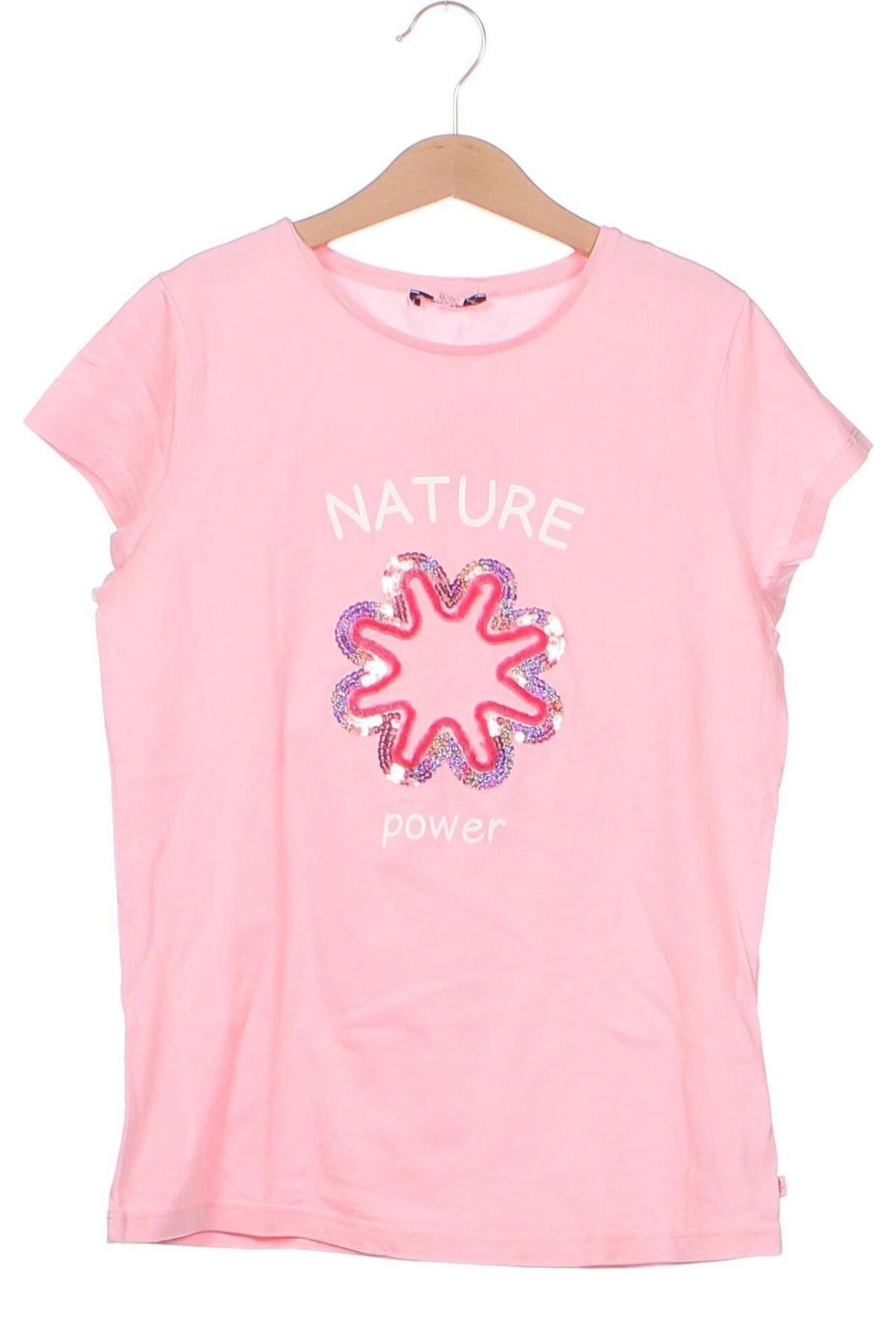Детска тениска Okaidi, Размер 12-13y/ 158-164 см, Цвят Розов, Цена 6,30 лв.