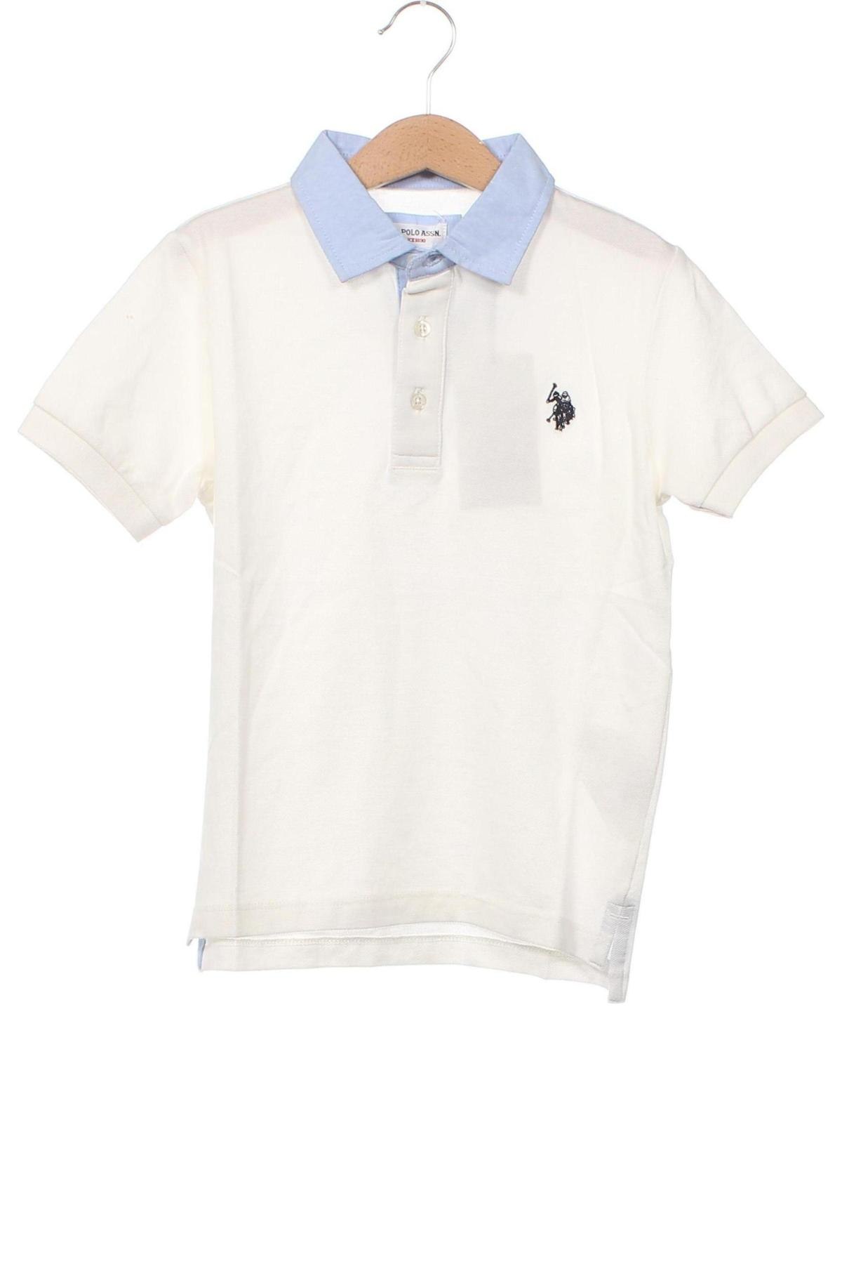 Детска тениска U.S. Polo Assn., Размер 6-7y/ 122-128 см, Цвят Бял, Цена 47,00 лв.