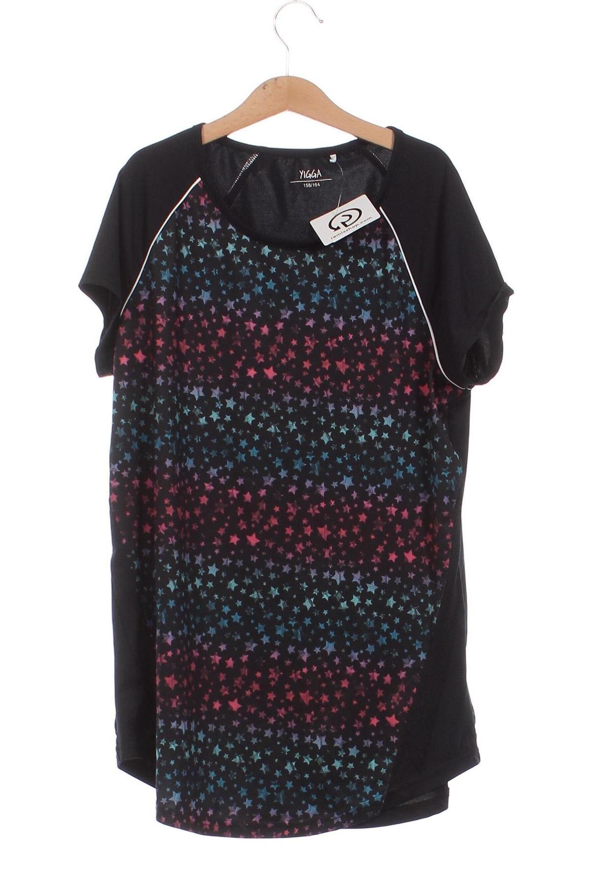 Детска тениска Yigga, Размер 12-13y/ 158-164 см, Цвят Черен, Цена 5,04 лв.