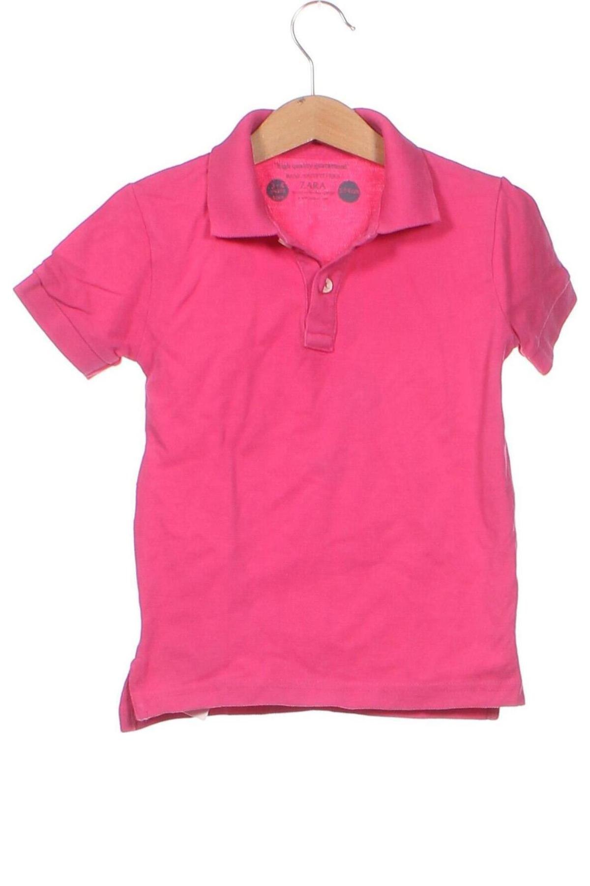 Детска тениска Zara, Размер 3-4y/ 104-110 см, Цвят Розов, Цена 13,00 лв.