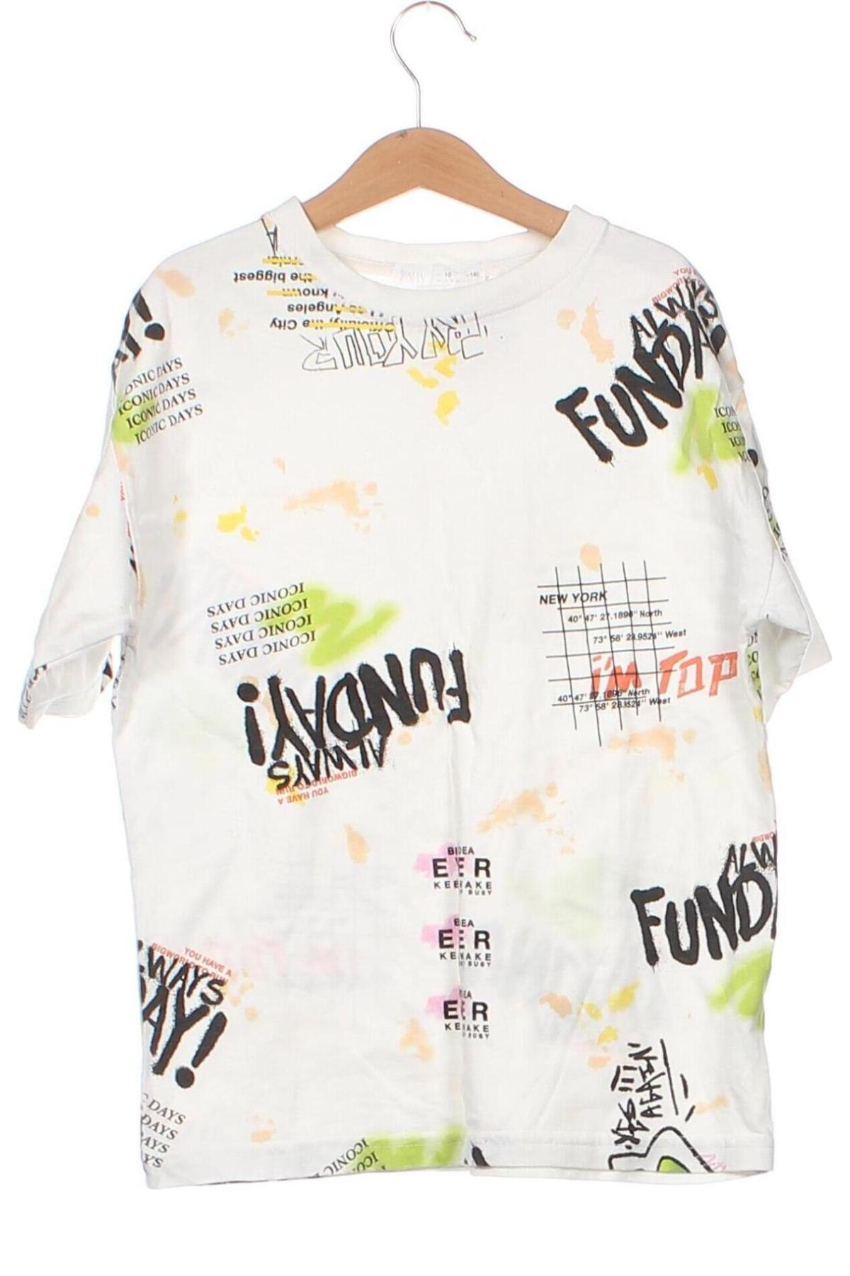 Kinder T-Shirt Zara, Größe 9-10y/ 140-146 cm, Farbe Mehrfarbig, Preis 9,05 €