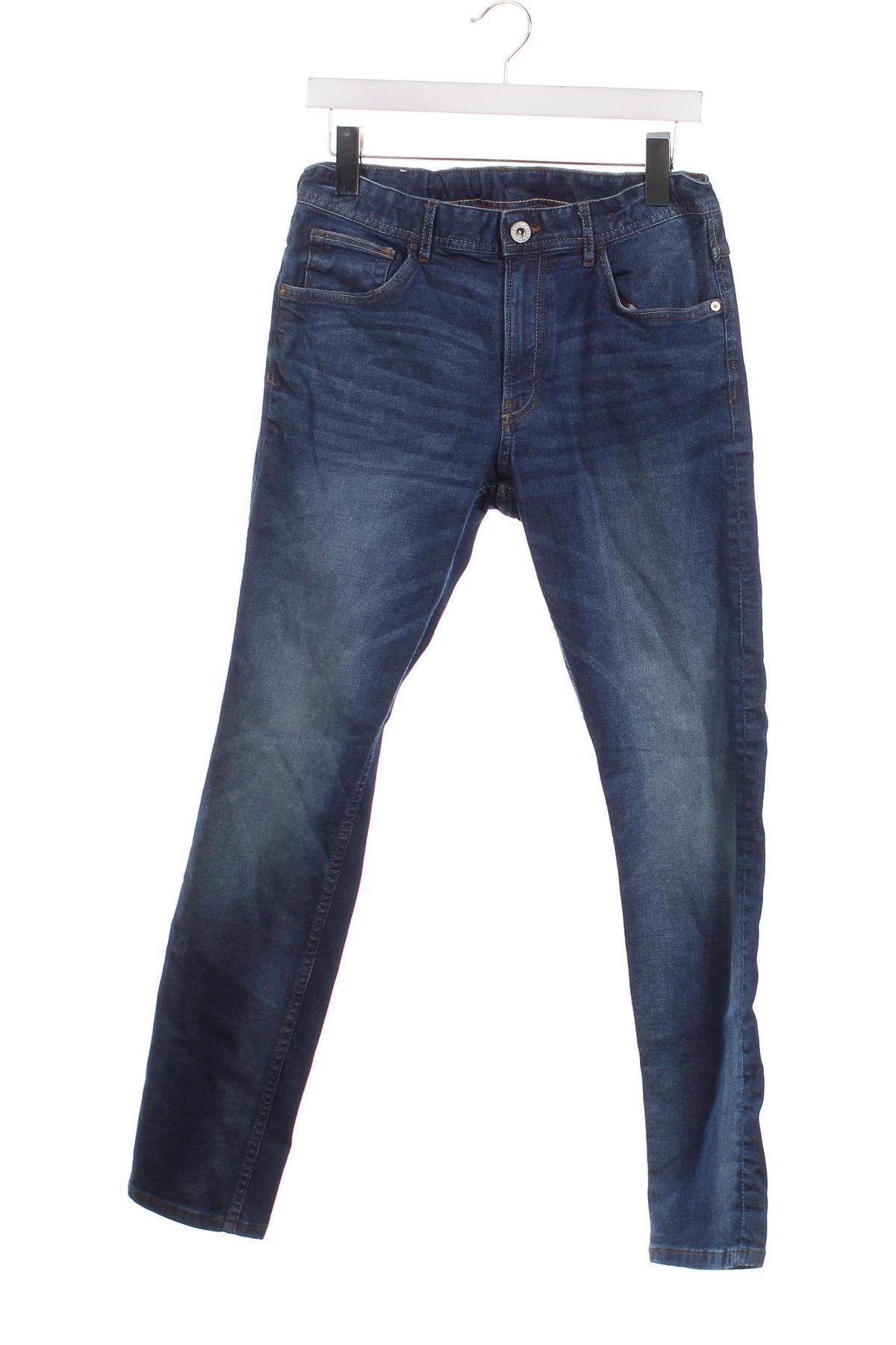 Dětské džíny  H&M, Velikost 13-14y/ 164-168 cm, Barva Modrá, Cena  462,00 Kč
