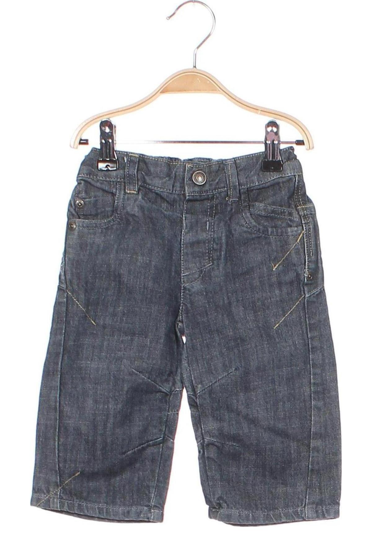 Dziecięce jeansy Next, Rozmiar 9-12m/ 74-80 cm, Kolor Niebieski, Cena 43,63 zł