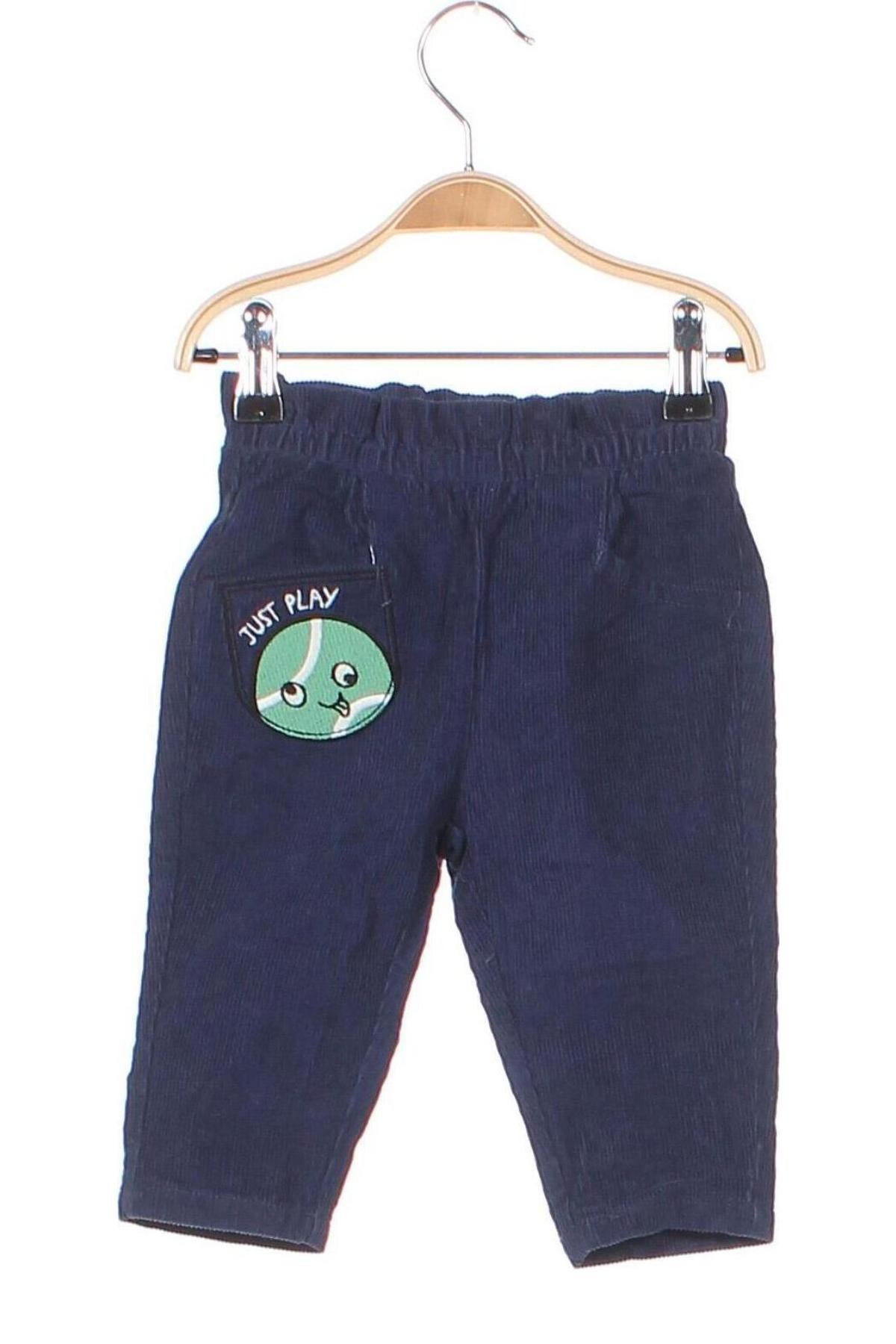 Παιδικό κοτλέ παντελόνι, Μέγεθος 9-12m/ 74-80 εκ., Χρώμα Μπλέ, Τιμή 1,93 €