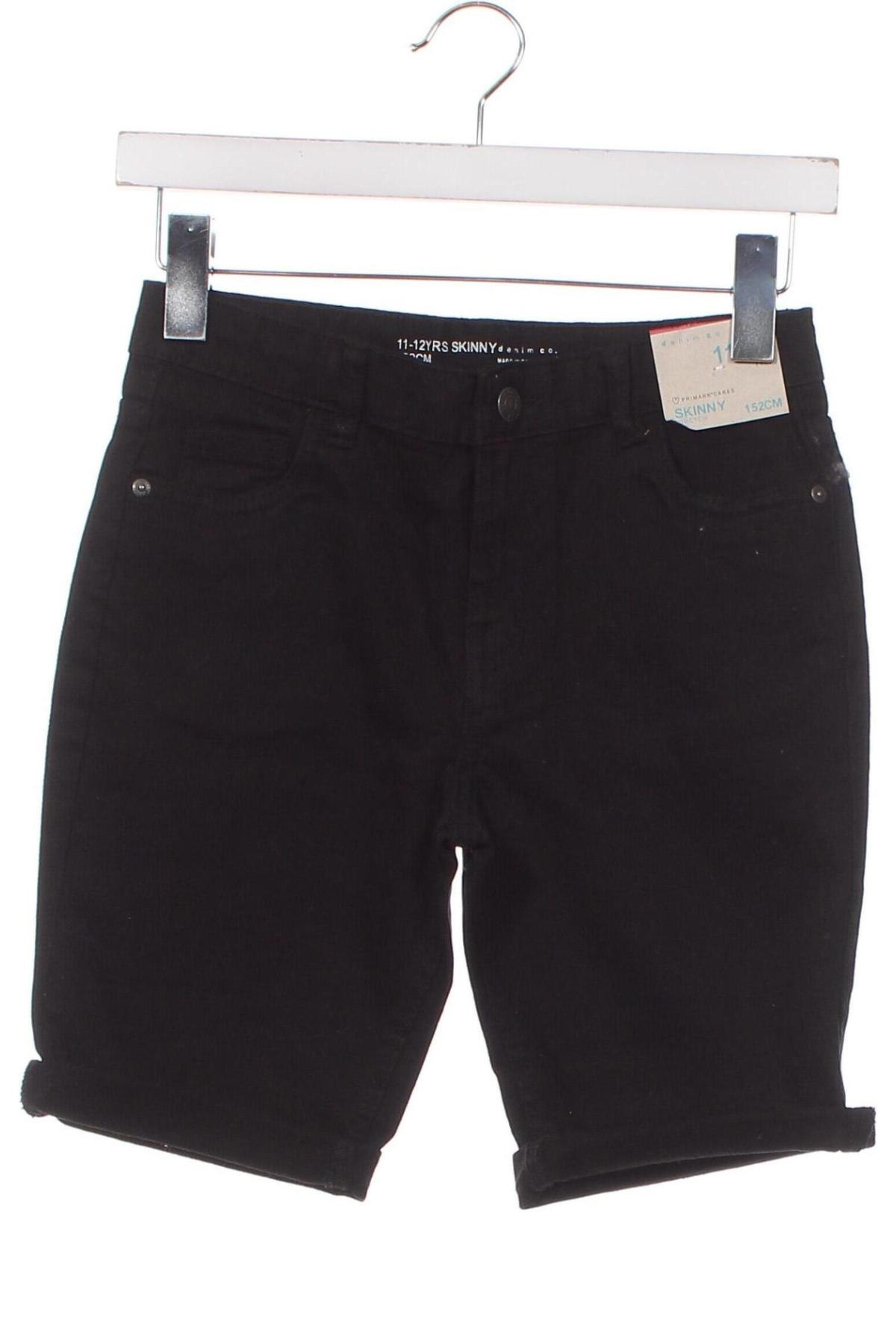 Παιδικό κοντό παντελόνι Primark, Μέγεθος 11-12y/ 152-158 εκ., Χρώμα Μαύρο, Τιμή 21,99 €