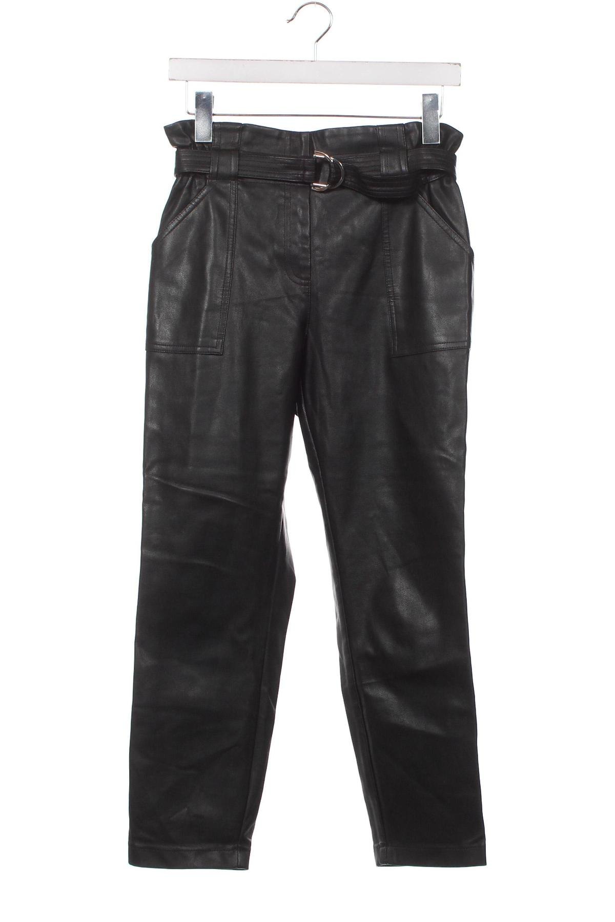 Detské kožené nohavice River Island, Veľkosť 11-12y/ 152-158 cm, Farba Čierna, Cena  7,16 €