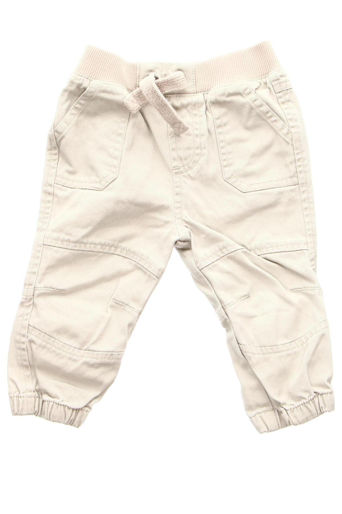 Детски панталон F&F, Размер 6-9m/ 68-74 см, Цвят Бежов, Цена 8,82 лв.