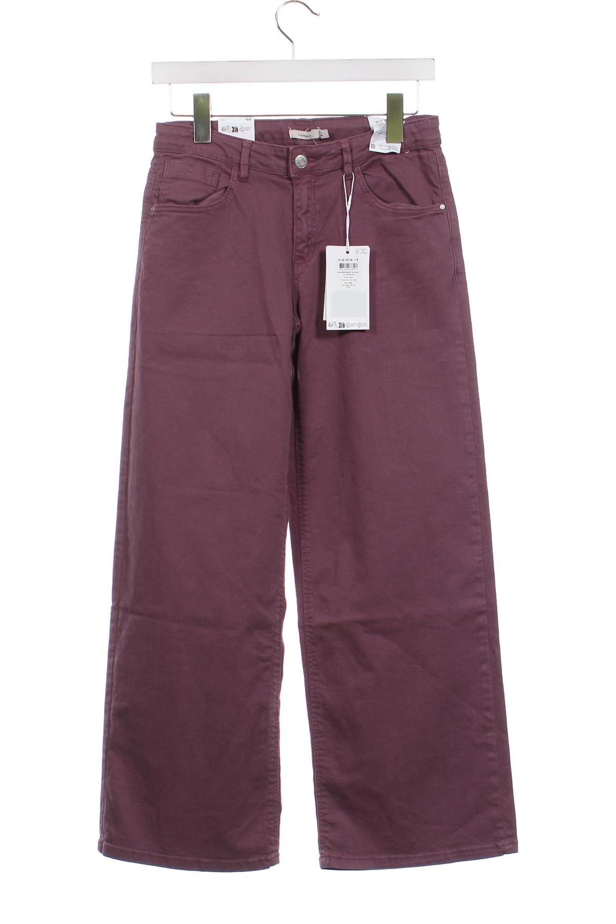 Pantaloni pentru copii Name It, Mărime 12-13y/ 158-164 cm, Culoare Mov deschis, Preț 168,42 Lei
