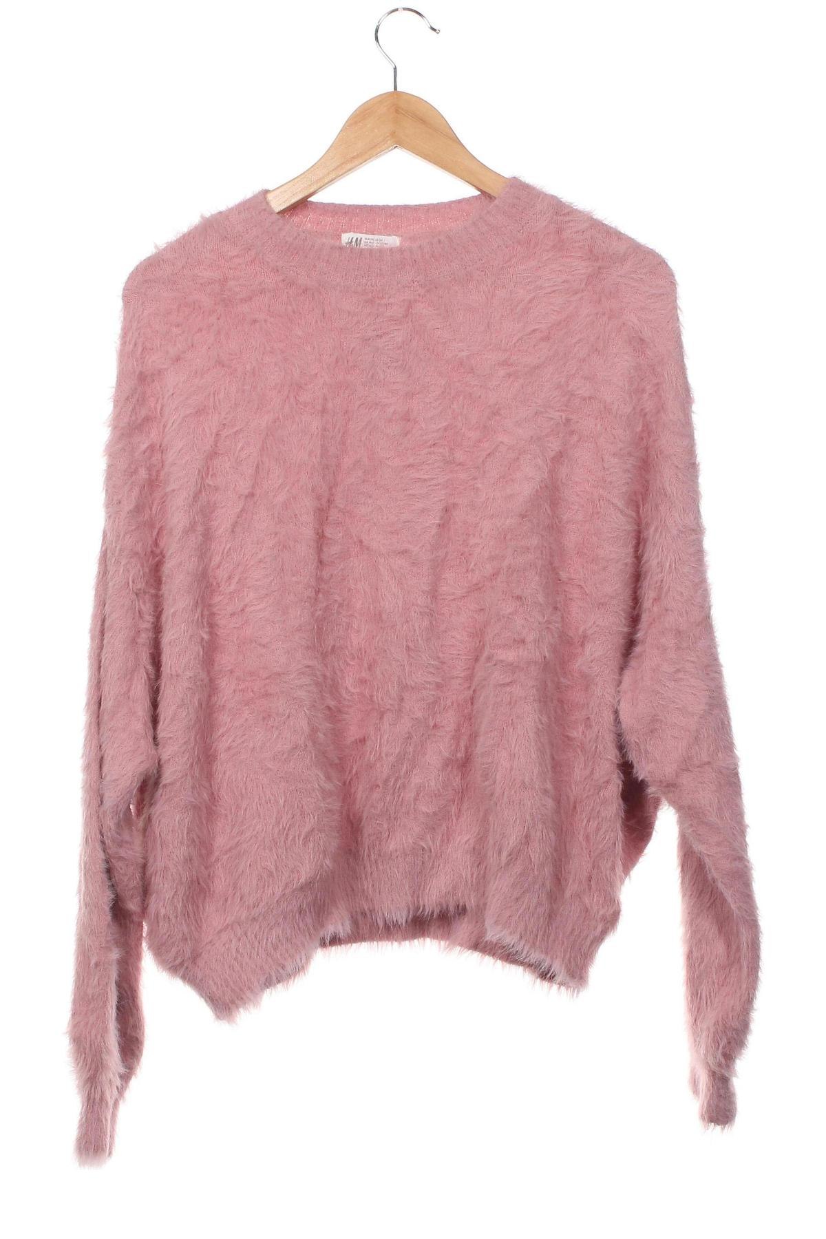 Детски пуловер H&M, Размер 15-18y/ 170-176 см, Цвят Розов, Цена 5,78 лв.
