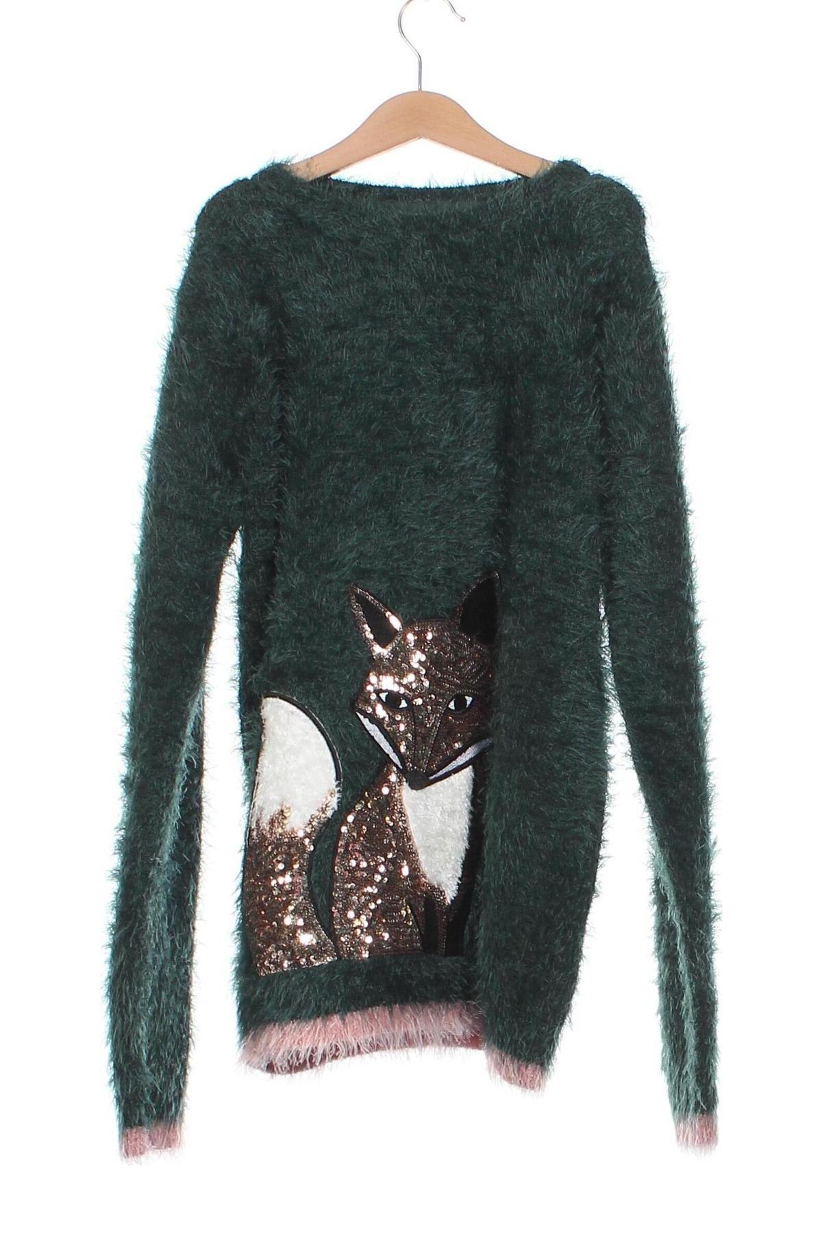 Παιδικό πουλόβερ Here+There, Μέγεθος 12-13y/ 158-164 εκ., Χρώμα Πράσινο, Τιμή 6,68 €