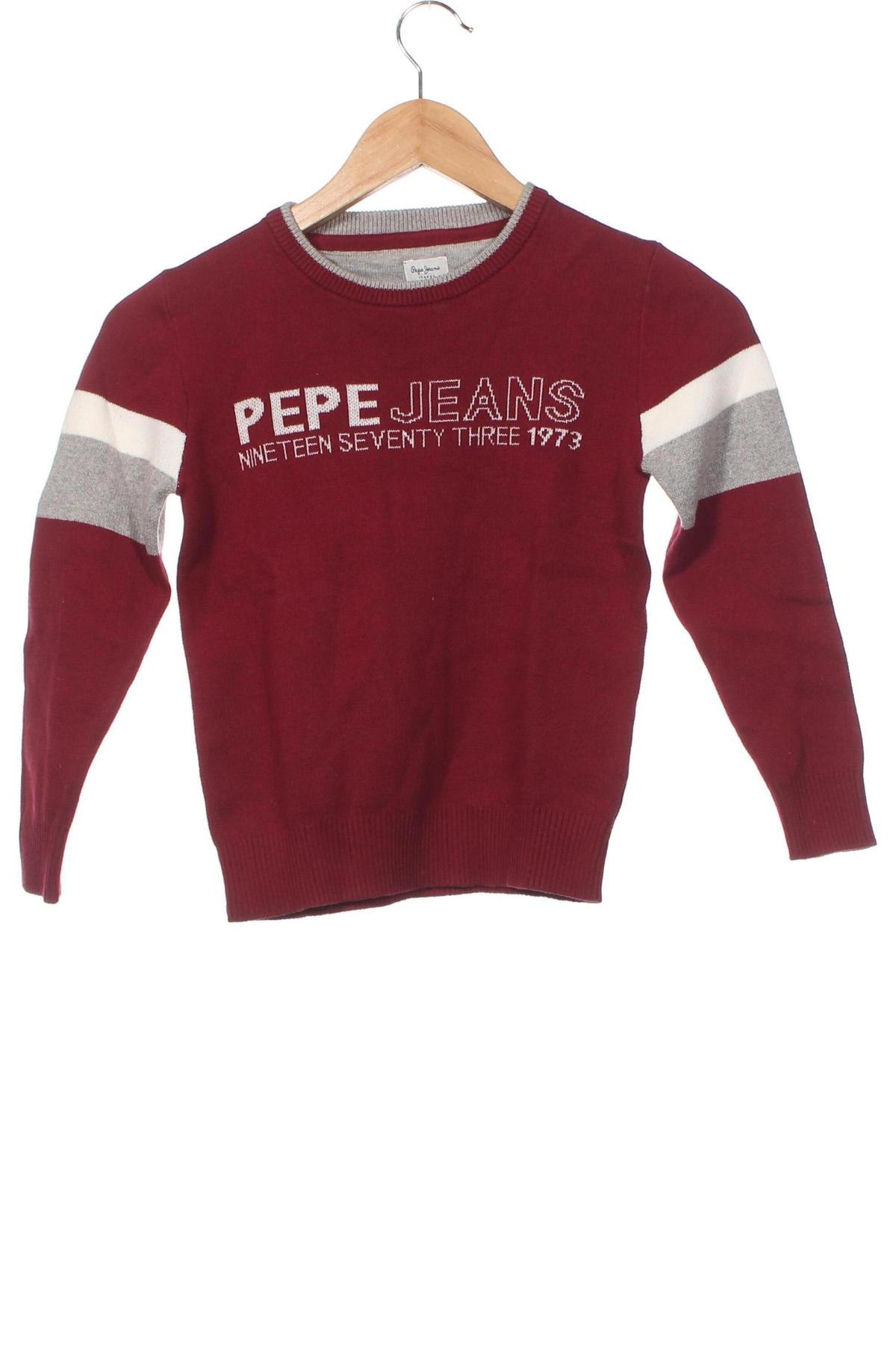 Kinderpullover Pepe Jeans, Größe 7-8y/ 128-134 cm, Farbe Rot, Preis 25,52 €