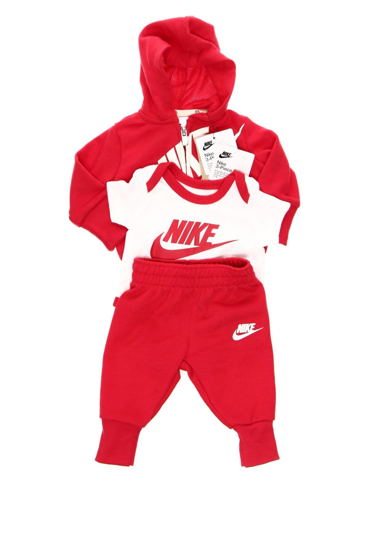 Kinder Trainingsanzug Nike, Größe 1-2m/ 50-56 cm, Farbe Rot, Preis 61,34 €