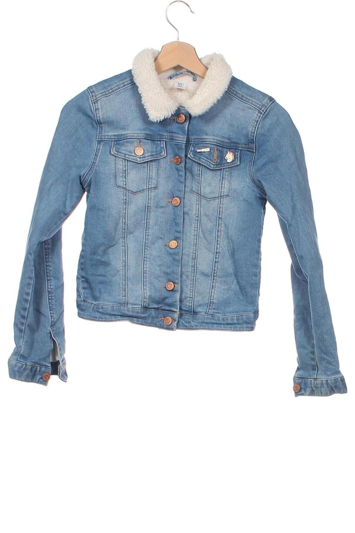 Kinder Jeansjacke H&M, Größe 10-11y/ 146-152 cm, Farbe Blau, Preis 11,34 €