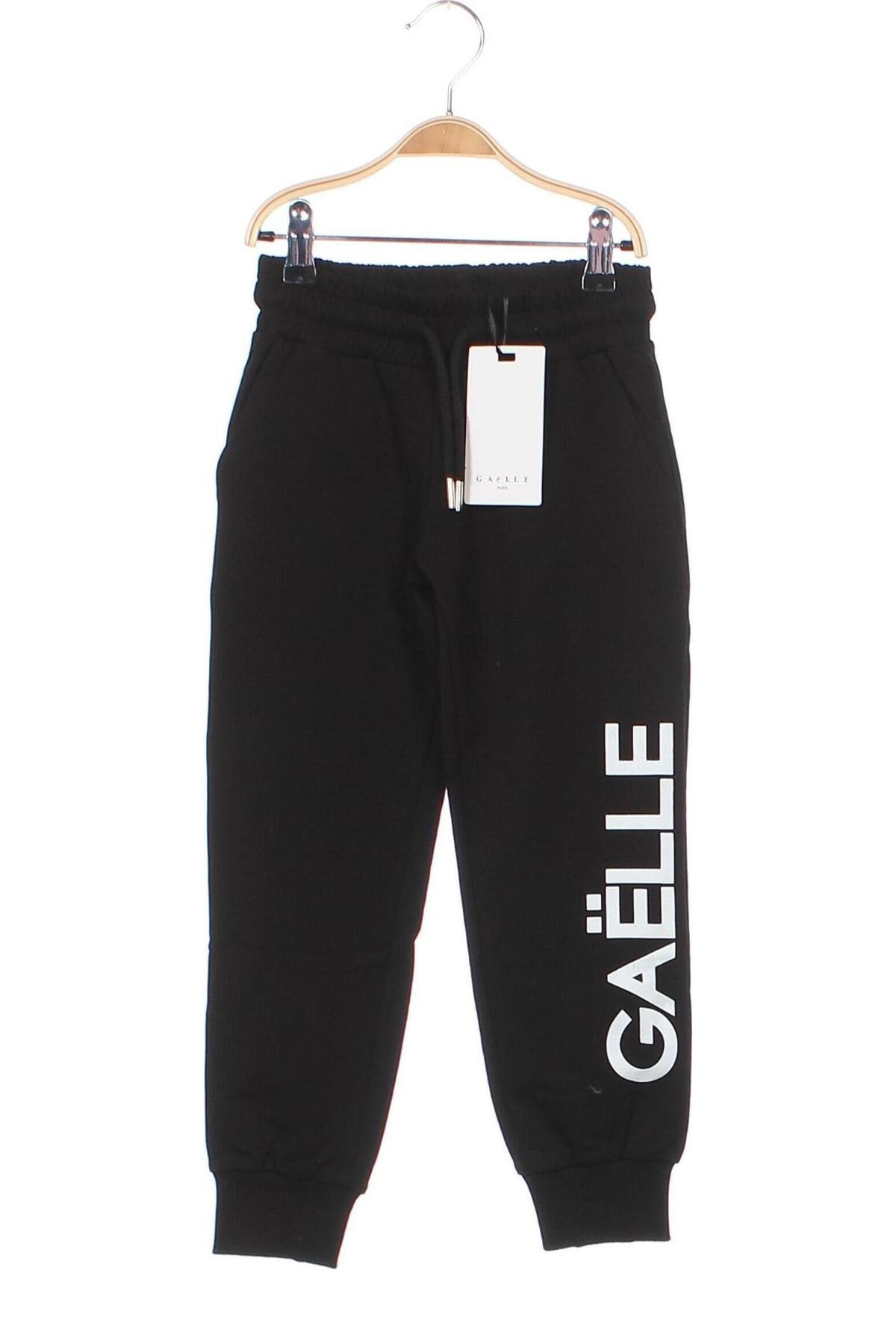 Pantaloni de trening, pentru copii Gaelle Paris, Mărime 3-4y/ 104-110 cm, Culoare Negru, Preț 247,40 Lei