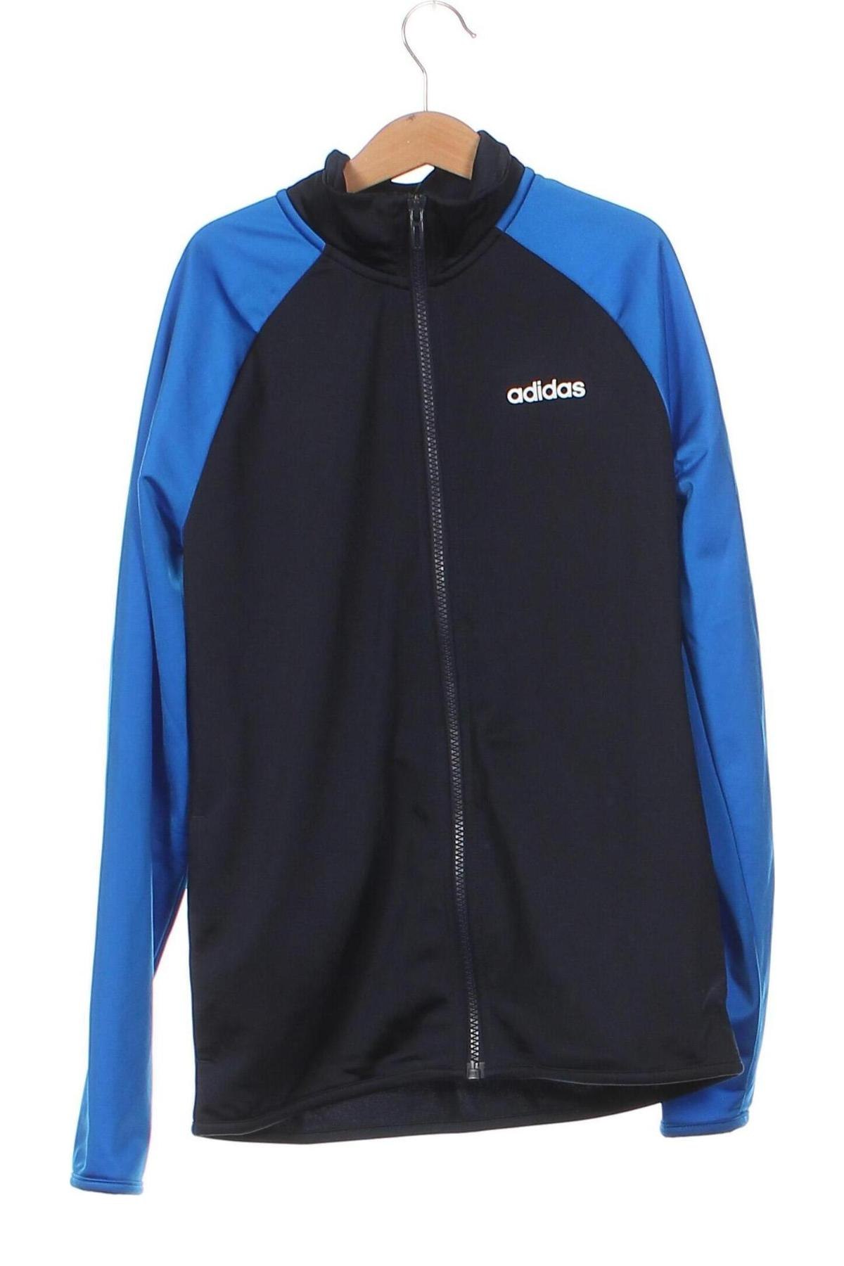 Детско спортно горнище Adidas, Размер 11-12y/ 152-158 см, Цвят Син, Цена 38,00 лв.