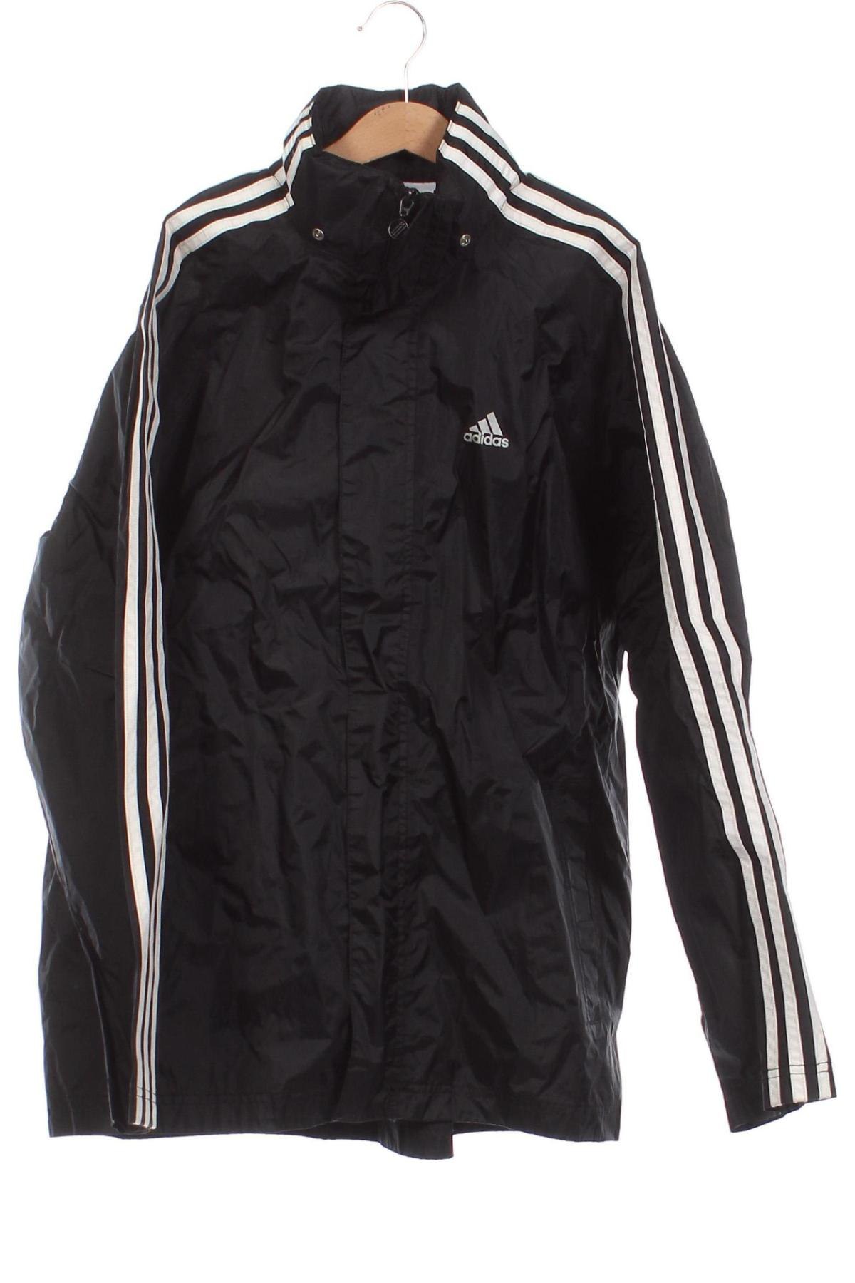 Παιδικό αθλητικό μπουφάν Adidas, Μέγεθος 13-14y/ 164-168 εκ., Χρώμα Μαύρο, Τιμή 29,81 €