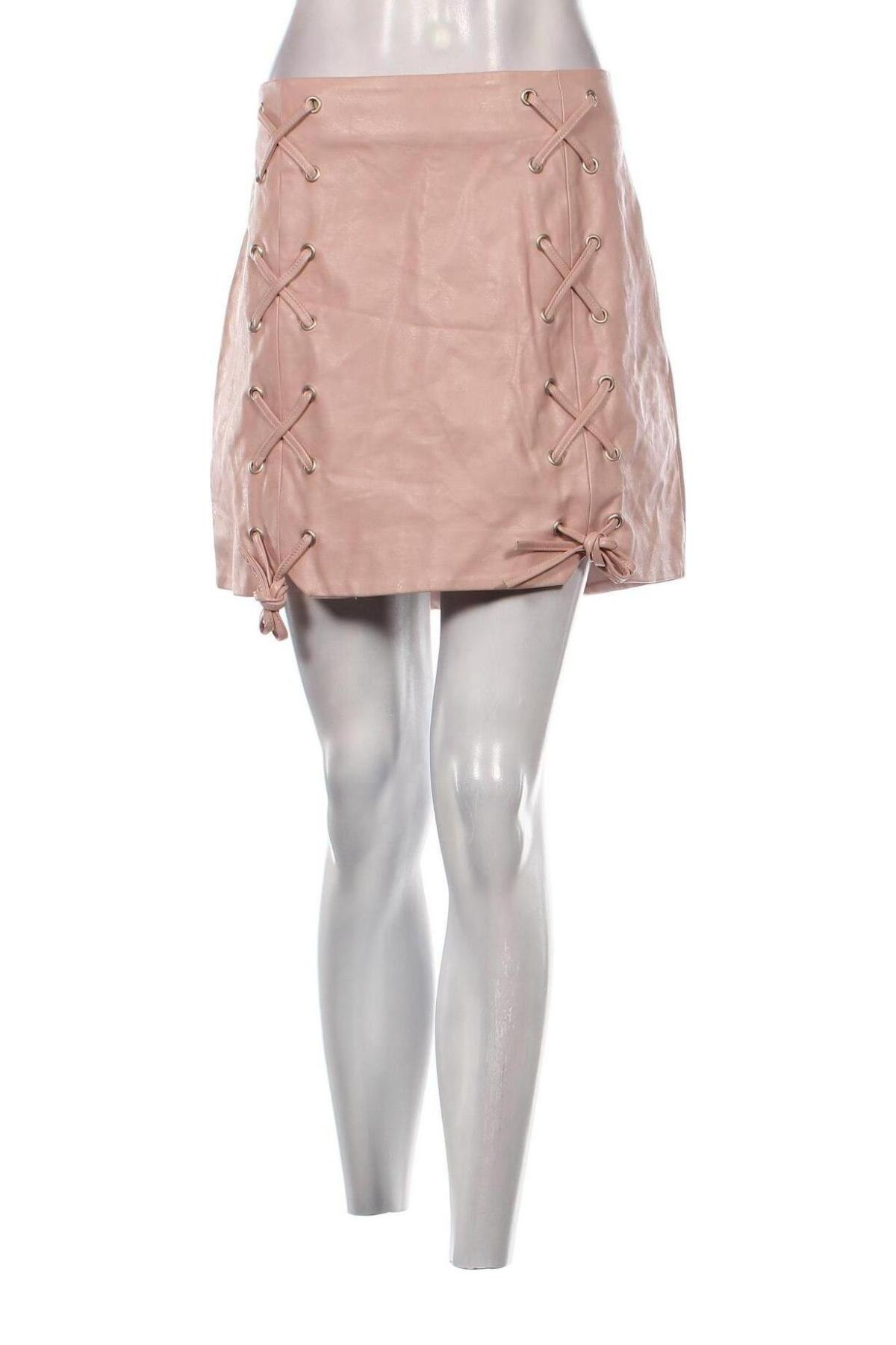 Kožená sukňa  Glamorous, Veľkosť L, Farba Ružová, Cena  2,96 €