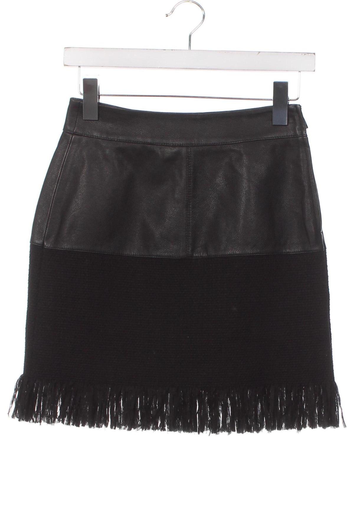 Δερμάτινη φούστα Pinko, Μέγεθος XS, Χρώμα Μαύρο, Τιμή 120,62 €