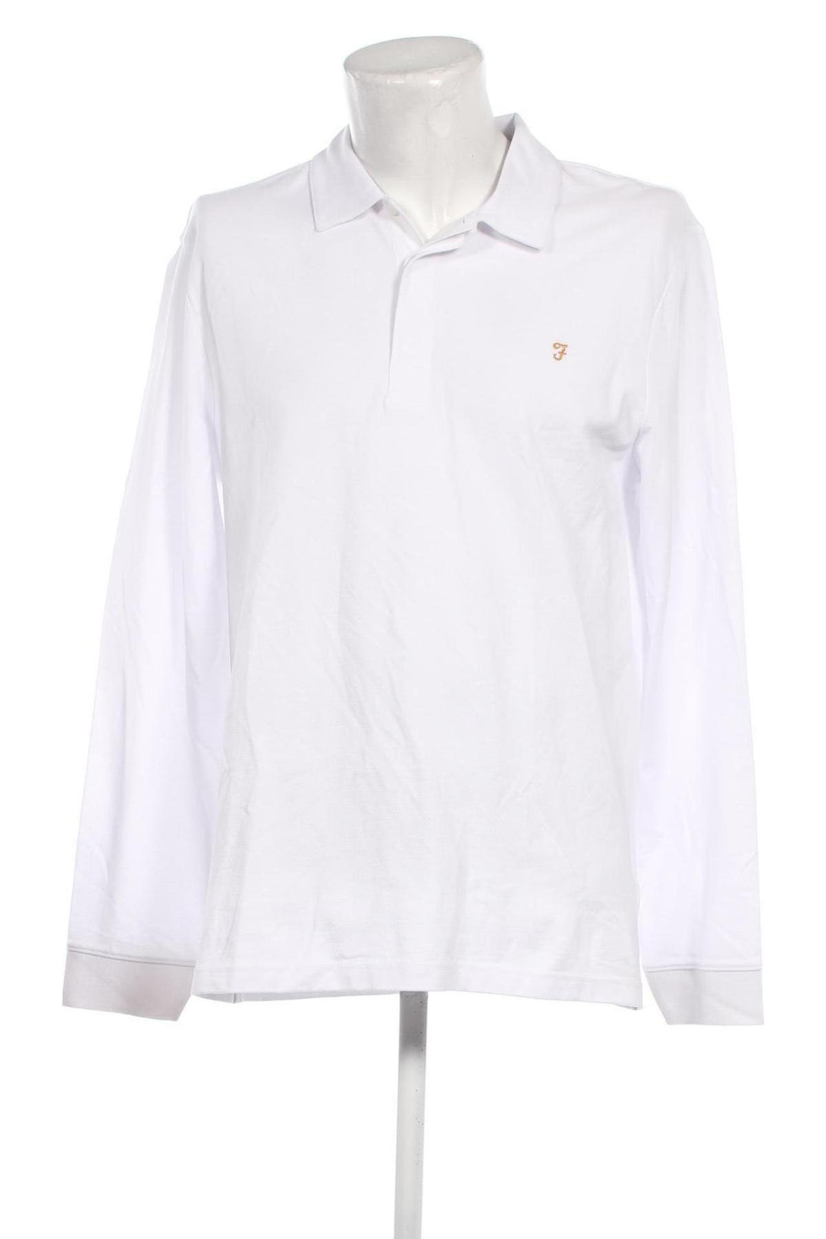 Herren Shirt Farah, Größe XXL, Farbe Weiß, Preis 21,03 €