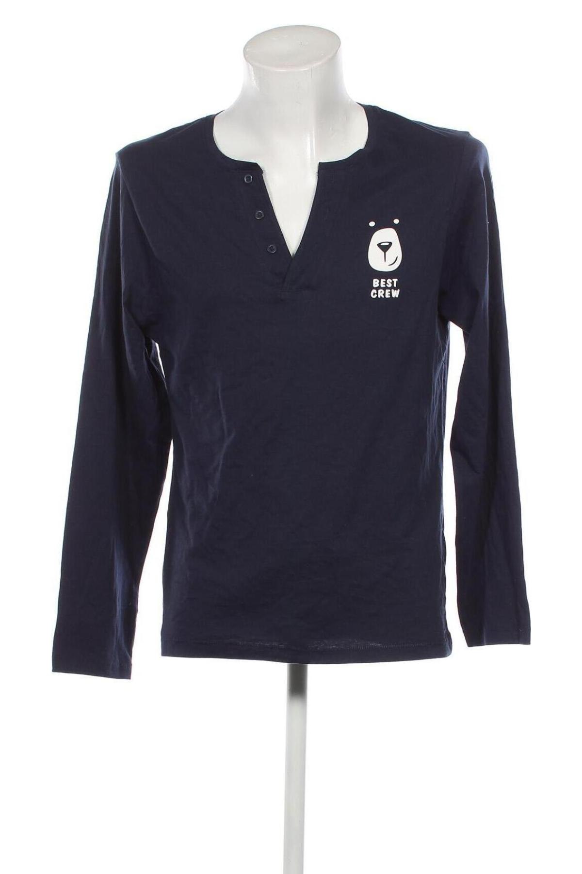 Ανδρική μπλούζα Identic, Μέγεθος M, Χρώμα Μπλέ, Τιμή 4,35 €
