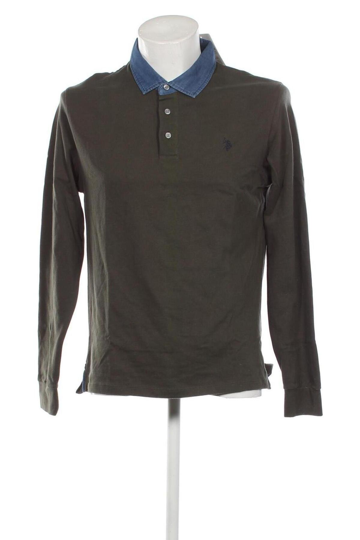 Мъжка блуза U.S. Polo Assn., Размер L, Цвят Зелен, Цена 98,94 лв.
