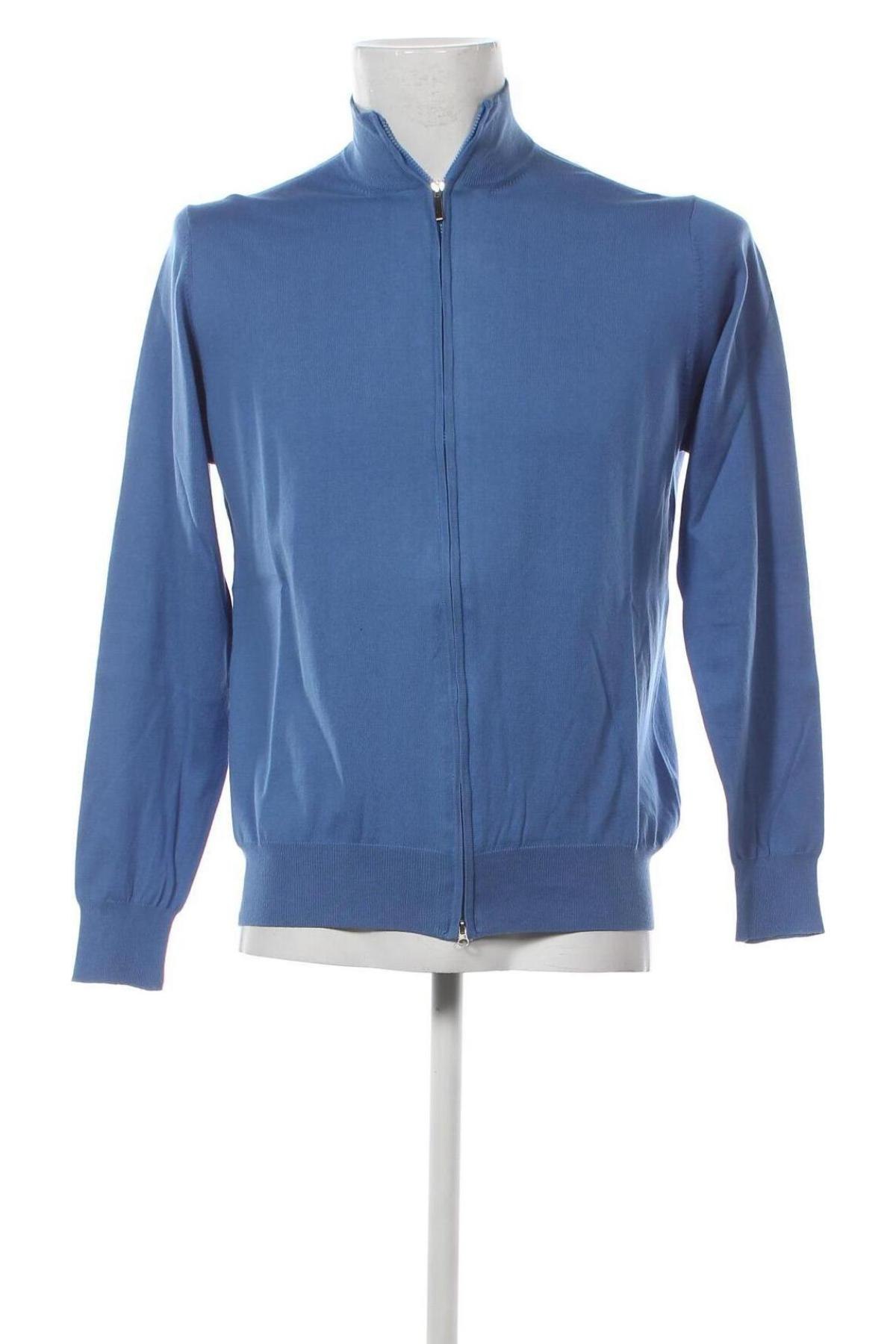 Herren Strickjacke Cashmere Company, Größe L, Farbe Blau, Preis € 47,26