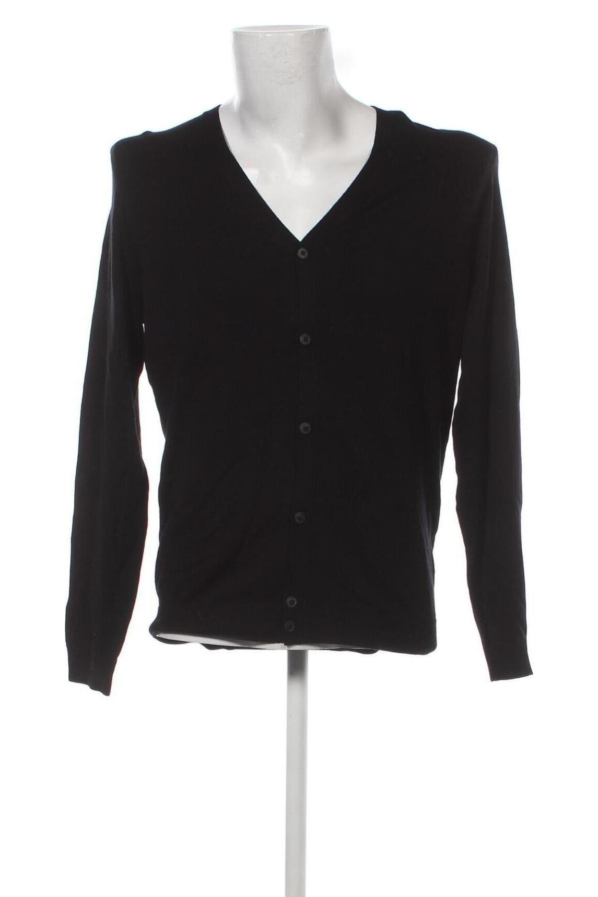 Jachetă tricotată de bărbați Oviesse, Mărime XL, Culoare Negru, Preț 151,32 Lei