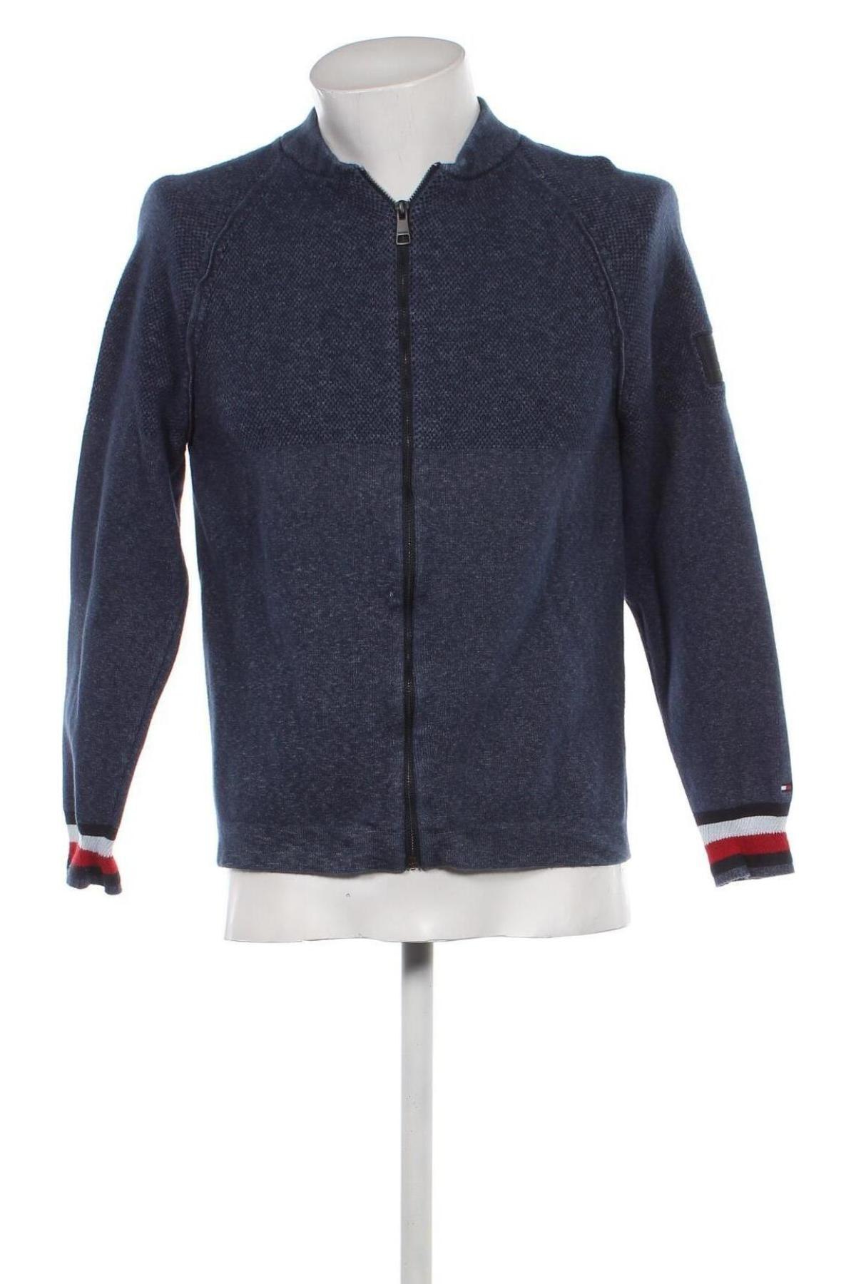 Jachetă tricotată de bărbați Tommy Hilfiger, Mărime M, Culoare Albastru, Preț 223,68 Lei