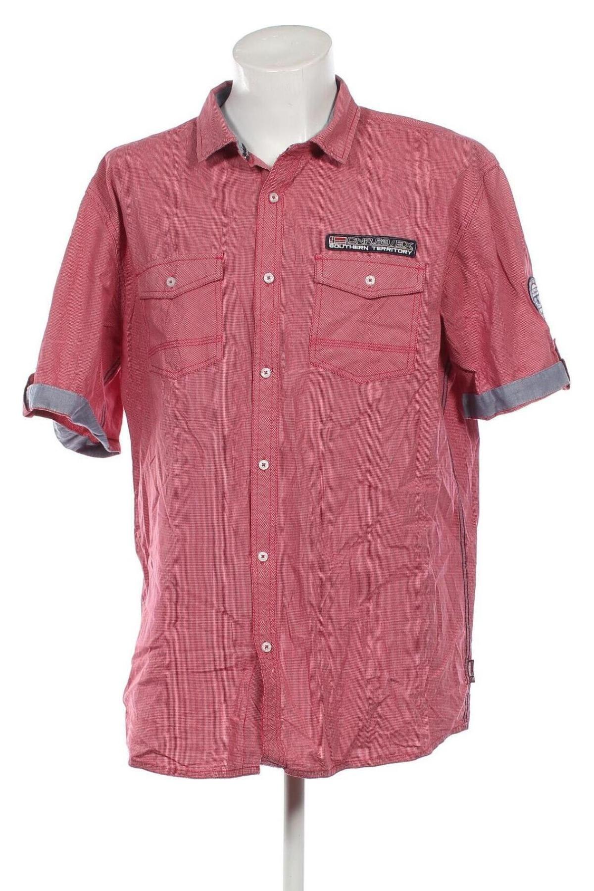 Ανδρικό πουκάμισο, Μέγεθος 3XL, Χρώμα Κόκκινο, Τιμή 17,94 €