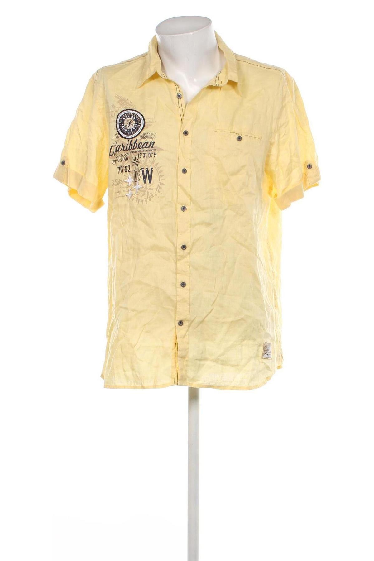 Мъжка риза Bpc Bonprix Collection, Размер L, Цвят Жълт, Цена 15,08 лв.