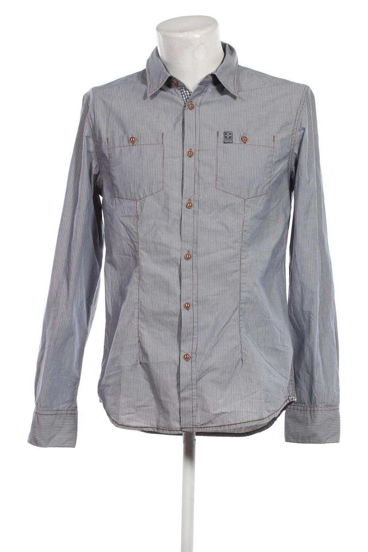 Ανδρικό πουκάμισο Broadway, Μέγεθος L, Χρώμα Μπλέ, Τιμή 6,82 €