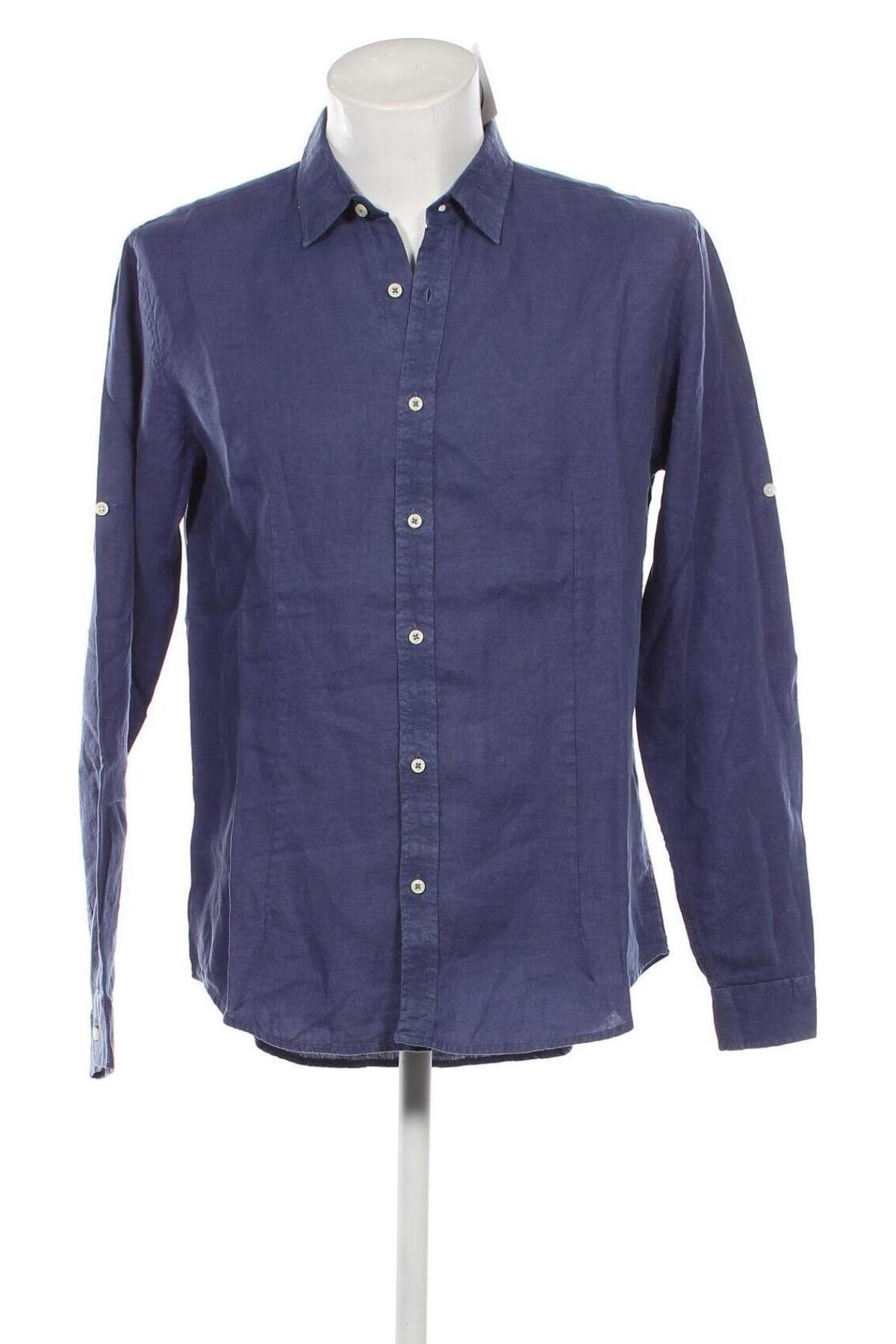 Herrenhemd Cashmere Company, Größe L, Farbe Blau, Preis 77,32 €